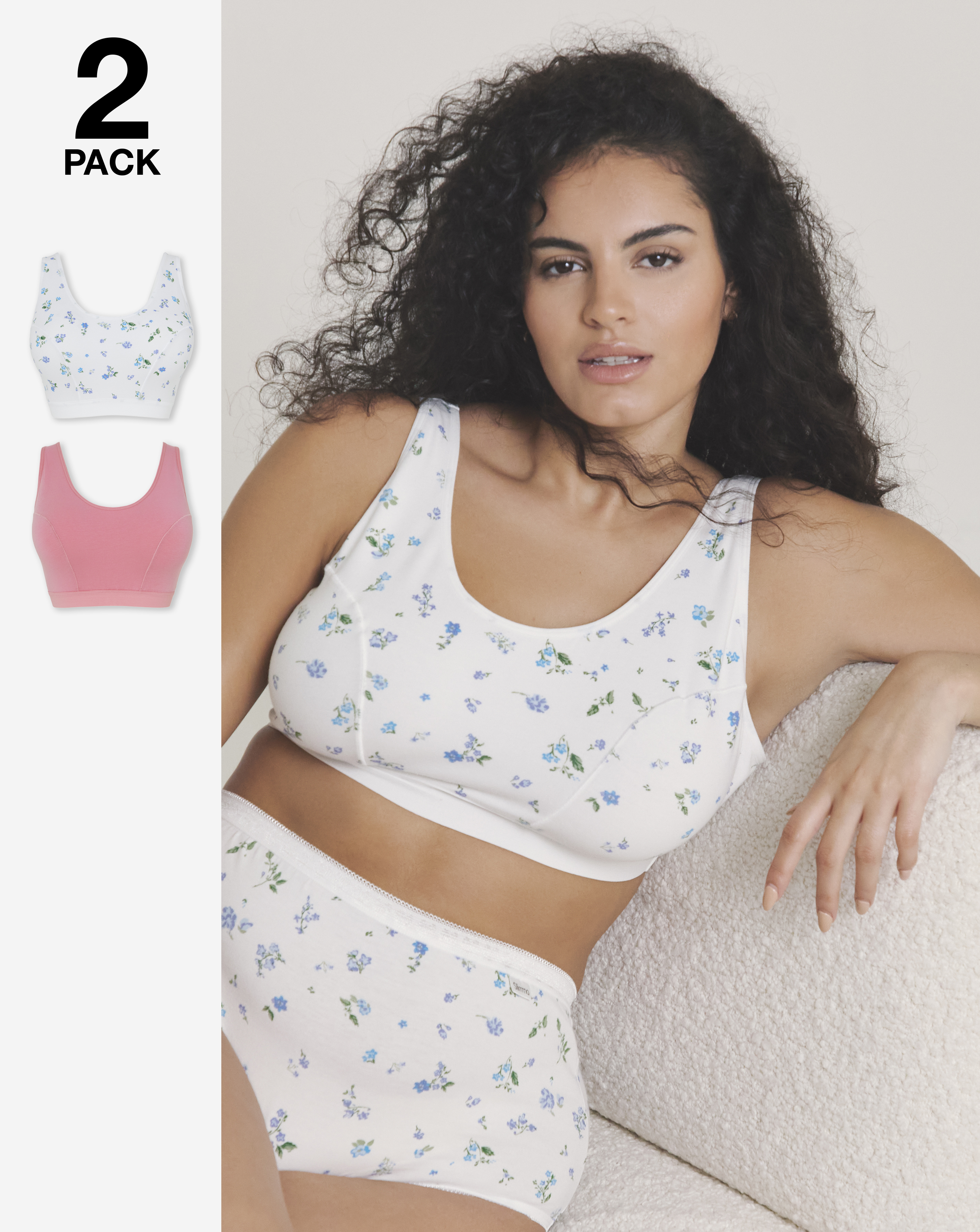 2 Pack Slimma Comfort Tops