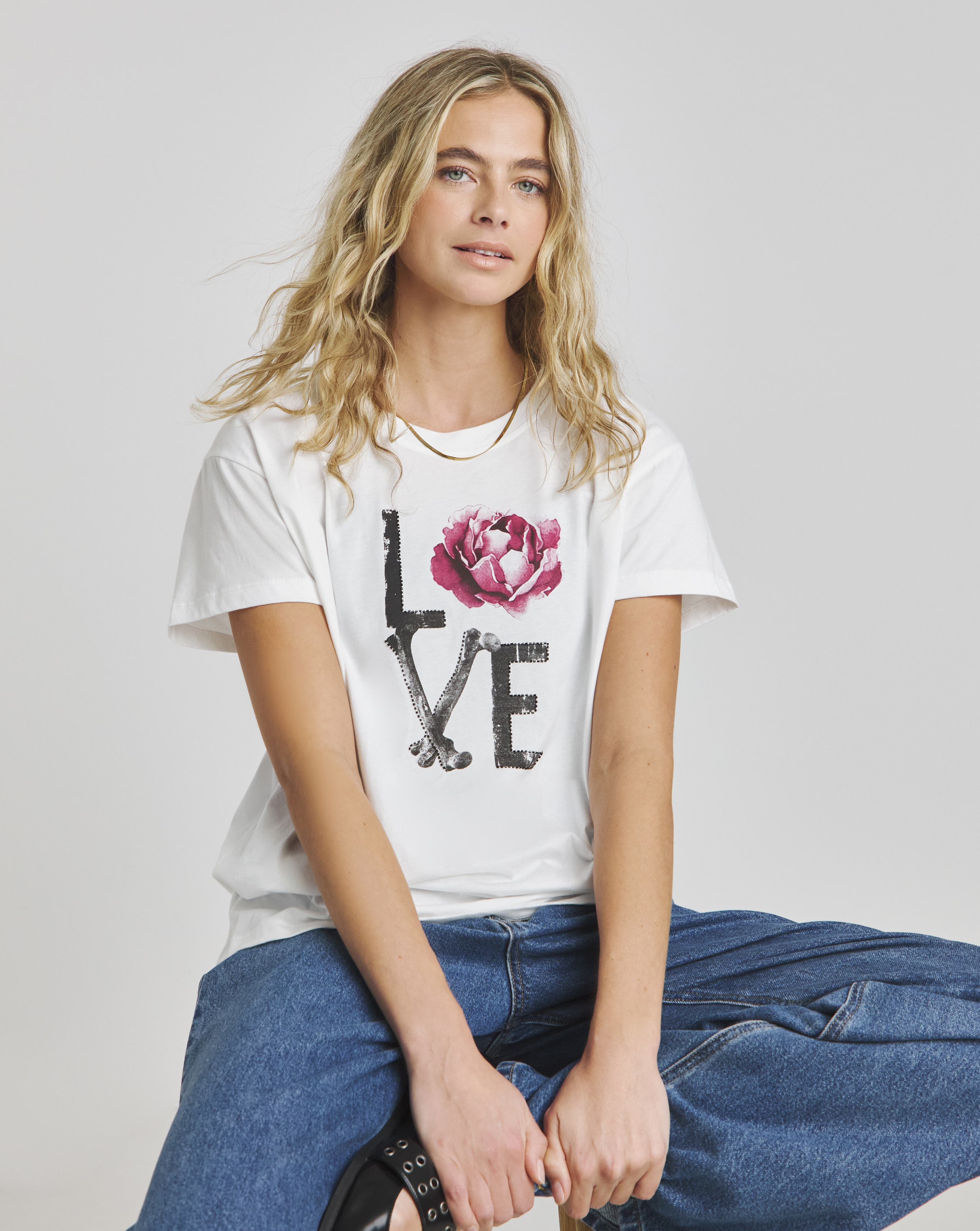 Religion Embellished Graphic Spirit Tee