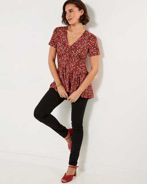 JB Diana Ditsy Jersey Tunic Top