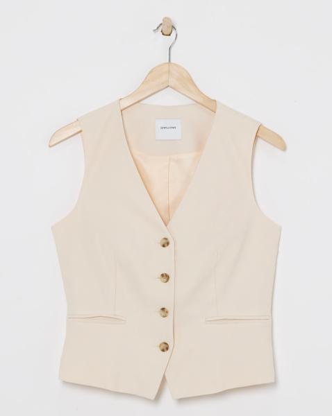 Washed Textured Waistcoat