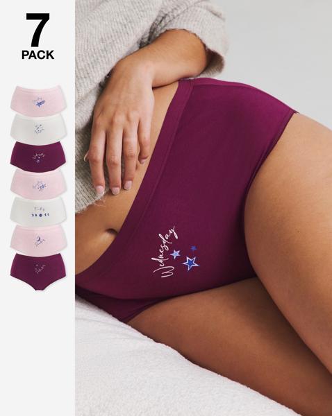 Pretty Secrets 7 Pack Full Fit Knickers