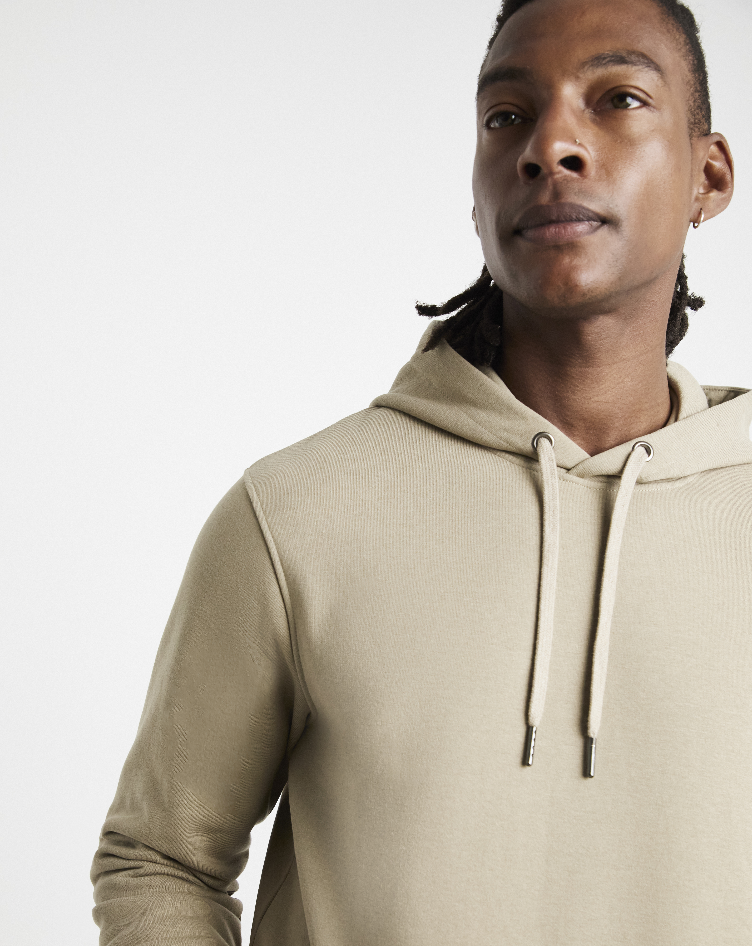 Overhead Hooded Sweatshirt Long - Stone