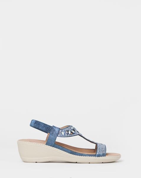 Cushion Walk Embellished Wedges EEE Fit