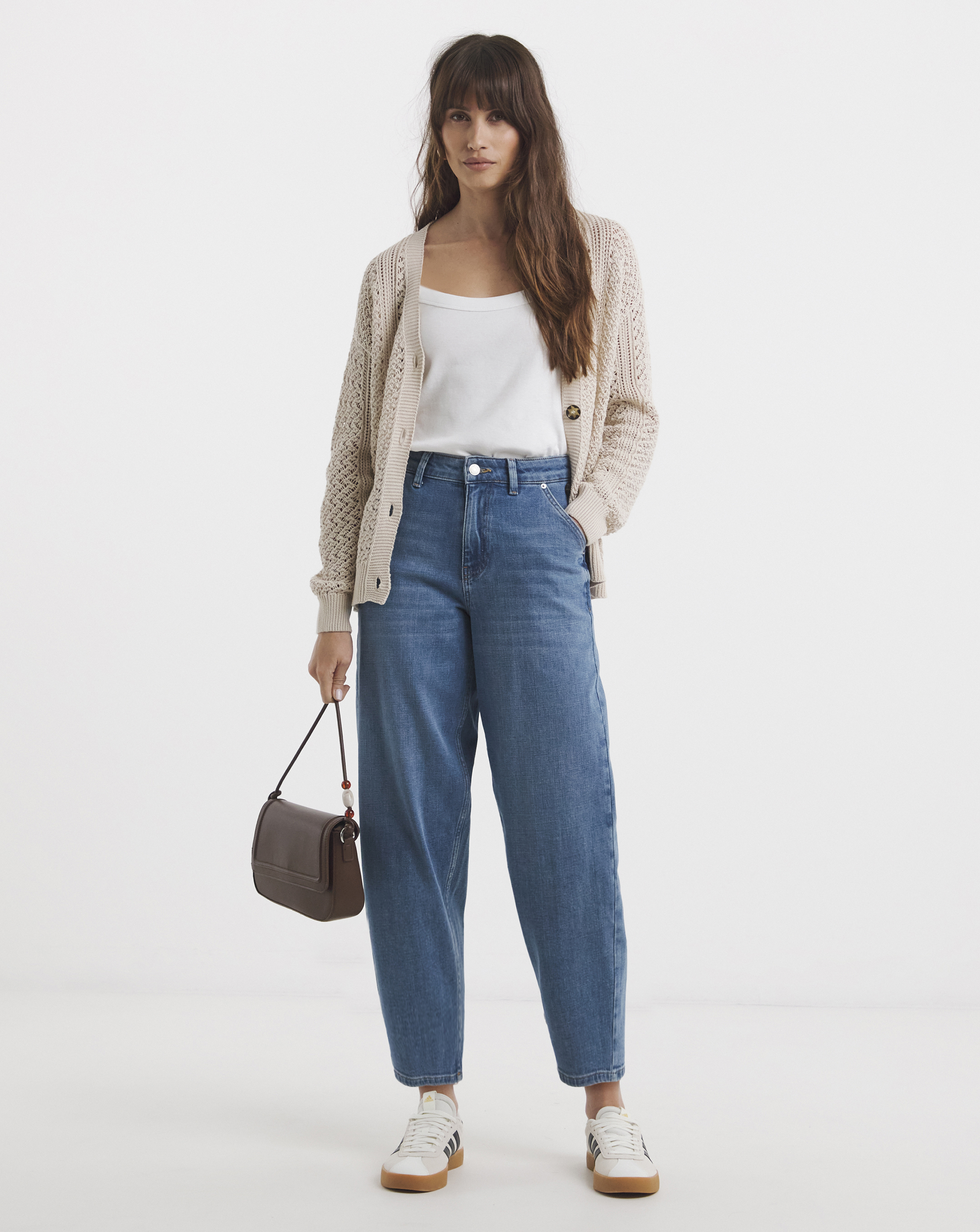 Light Blue Barrel Leg Jean