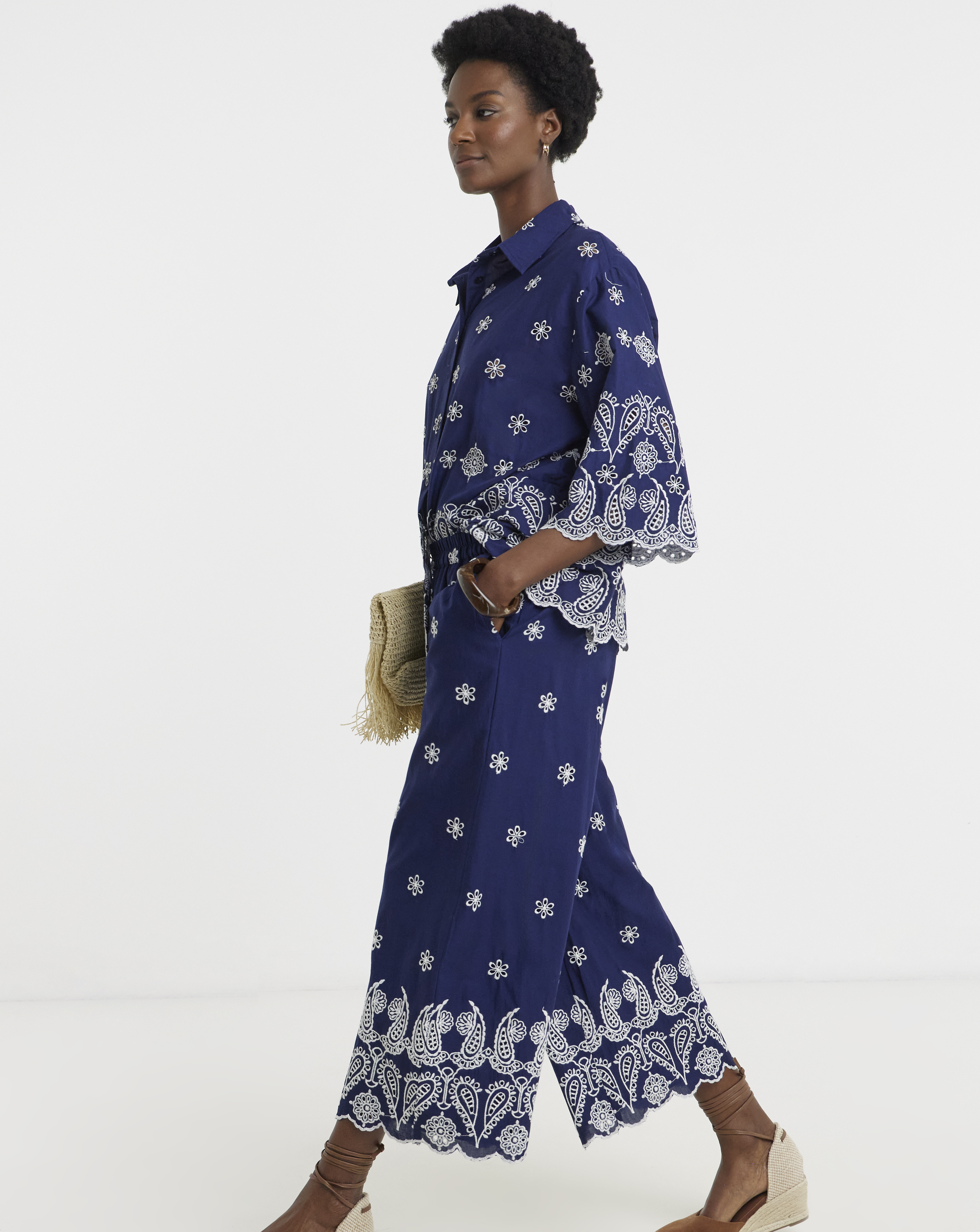 Embroidered Trouser