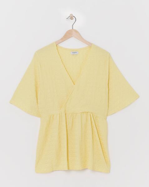 Simply Be Textured Jersey Wrap Top