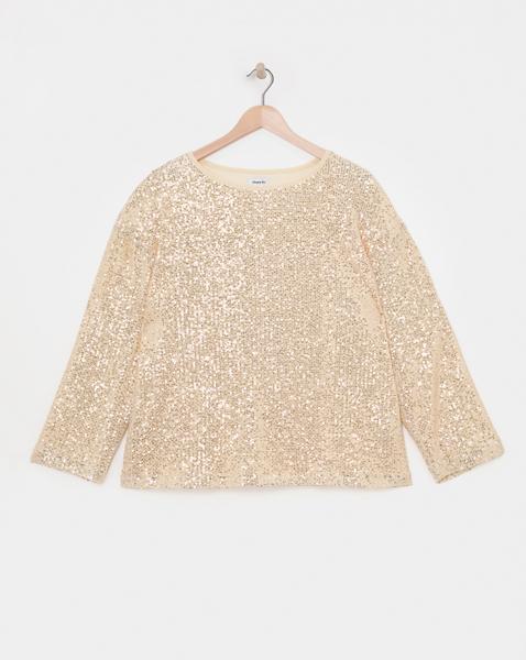 Linear Sequin Top