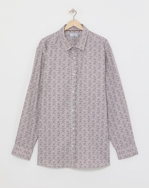 William Hunt Floral Print Jacquard Shirt