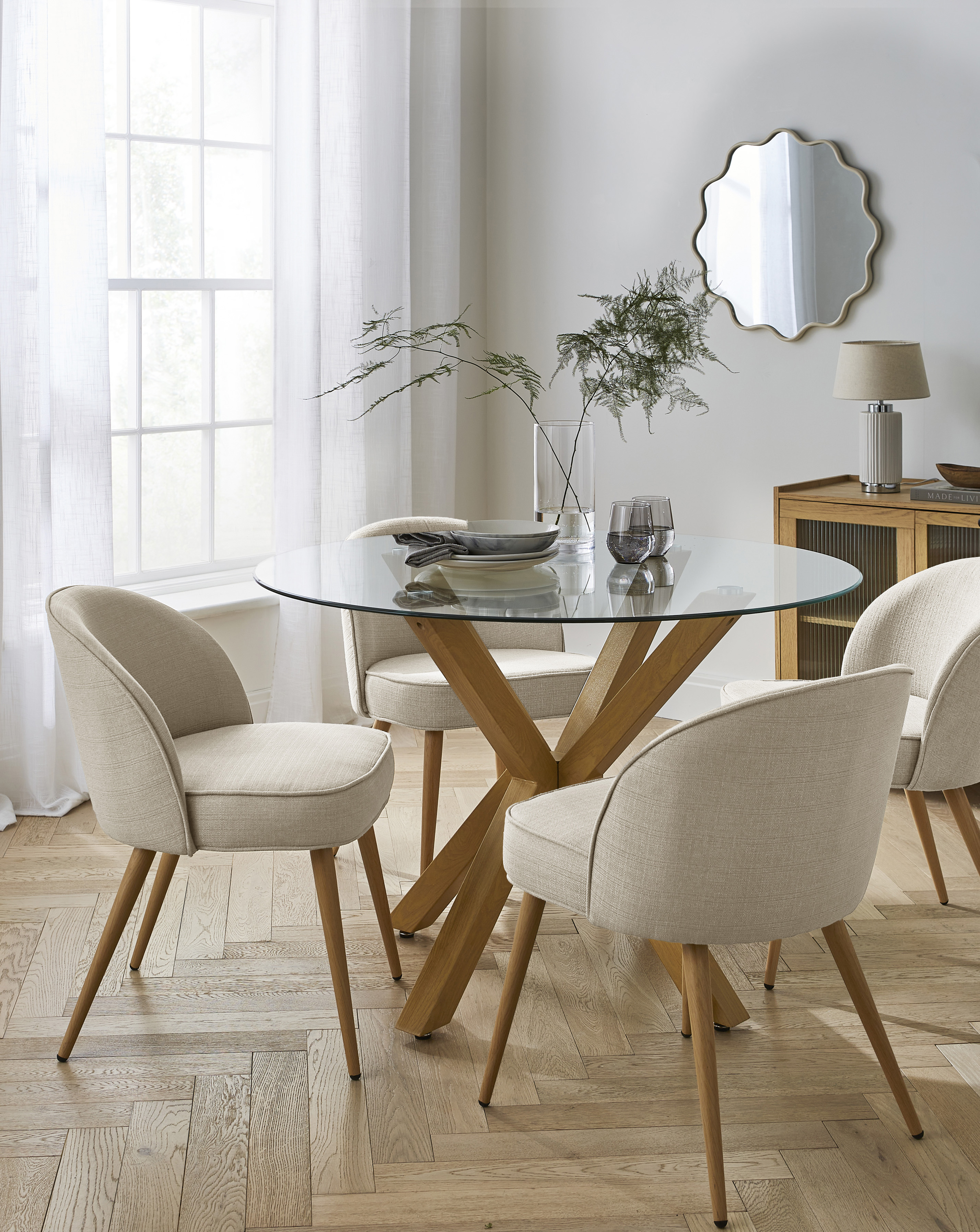 Bodie Oak Effect Dining Table