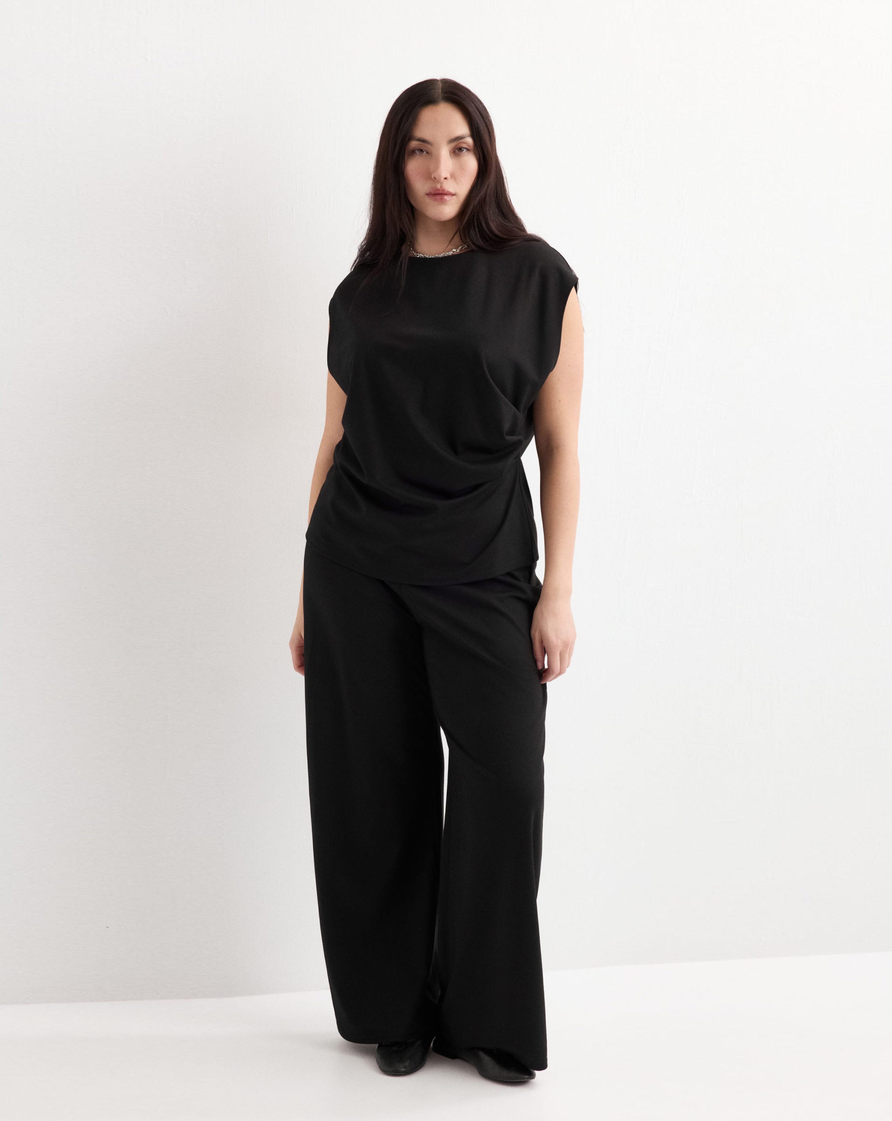 Mango Black Candelo Straight-Fit Trousers With - Extra Large