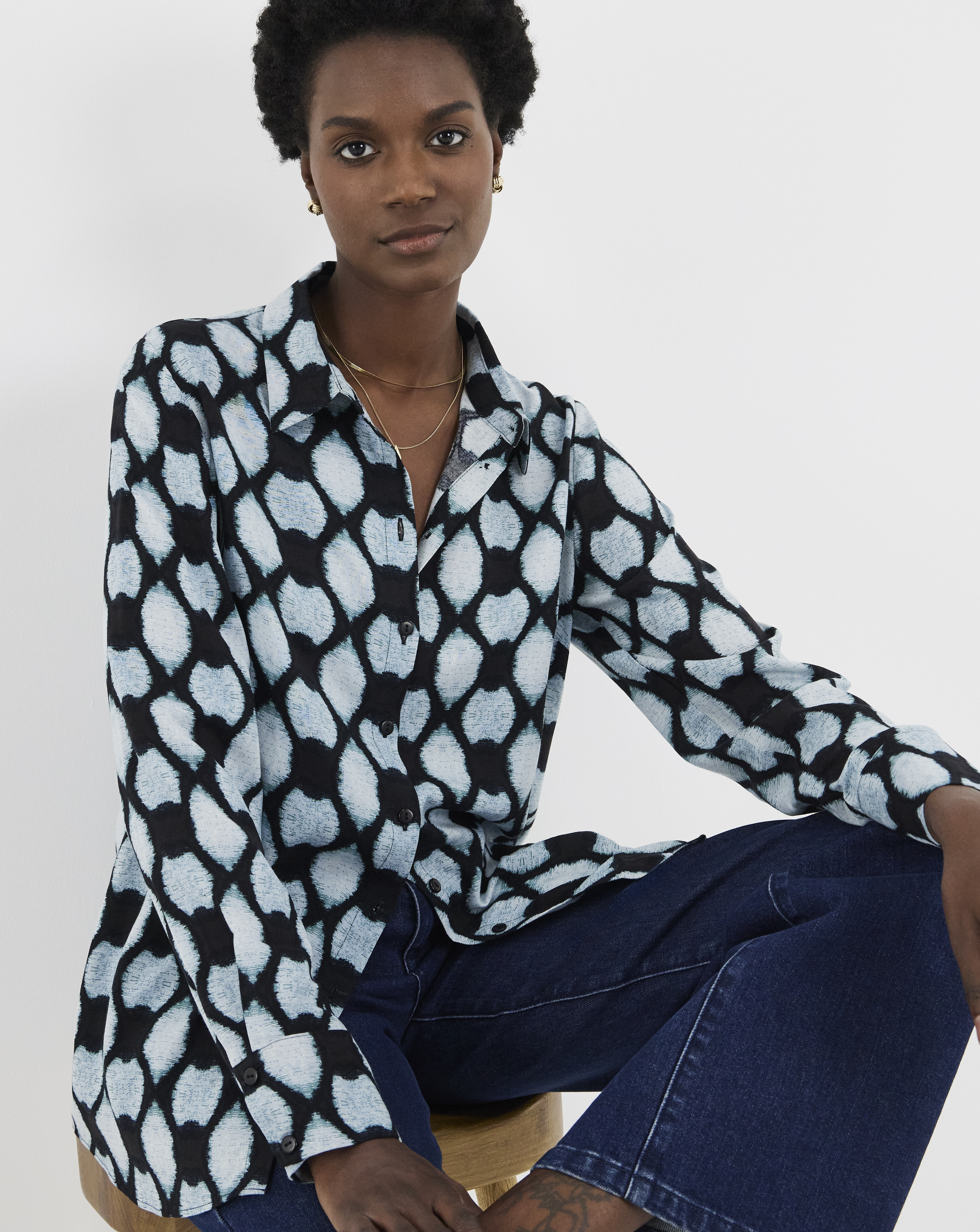 Dipped Back Shirt