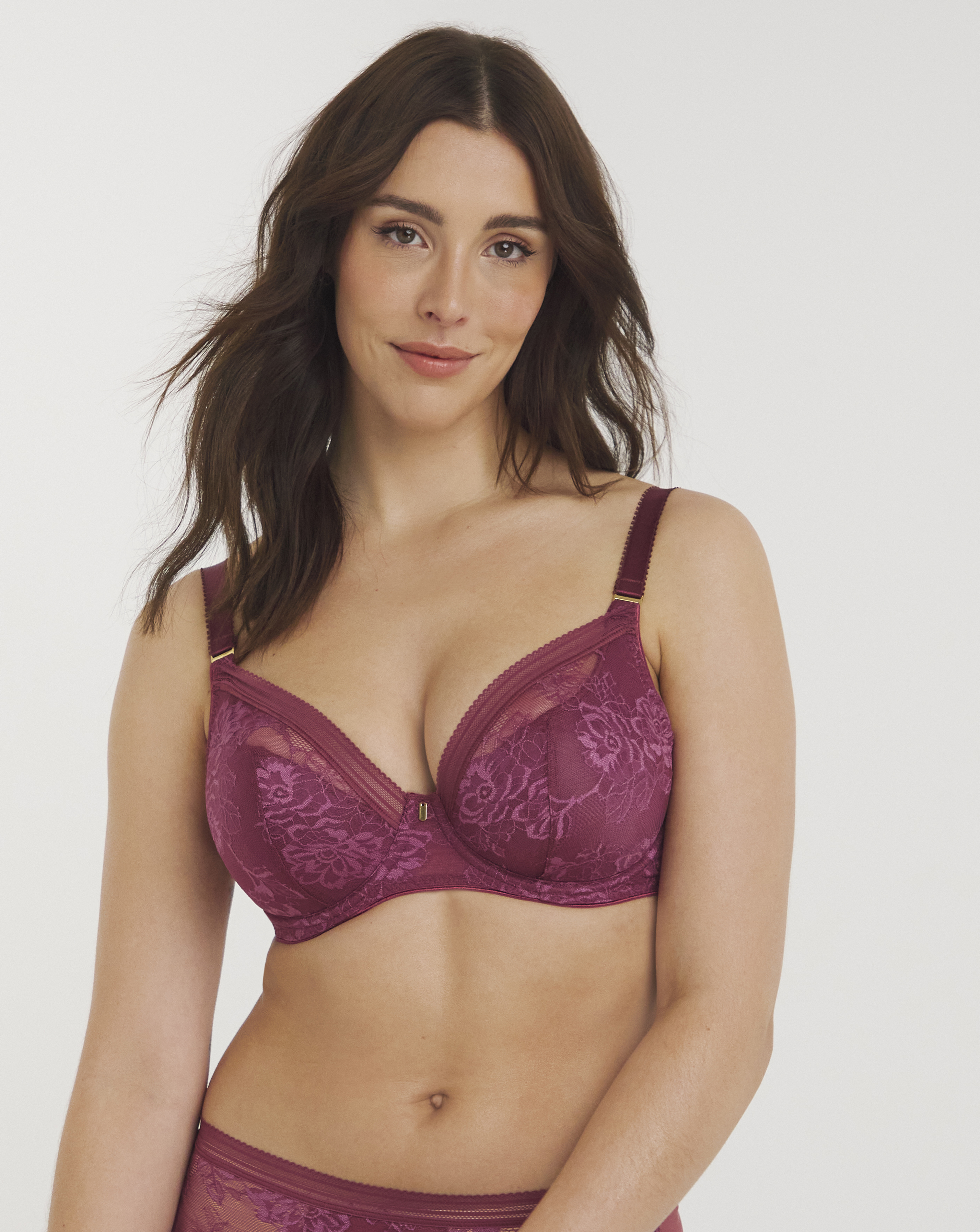 Fantasie Rosewood Fusion Lace Plunge Bra - 32Dd