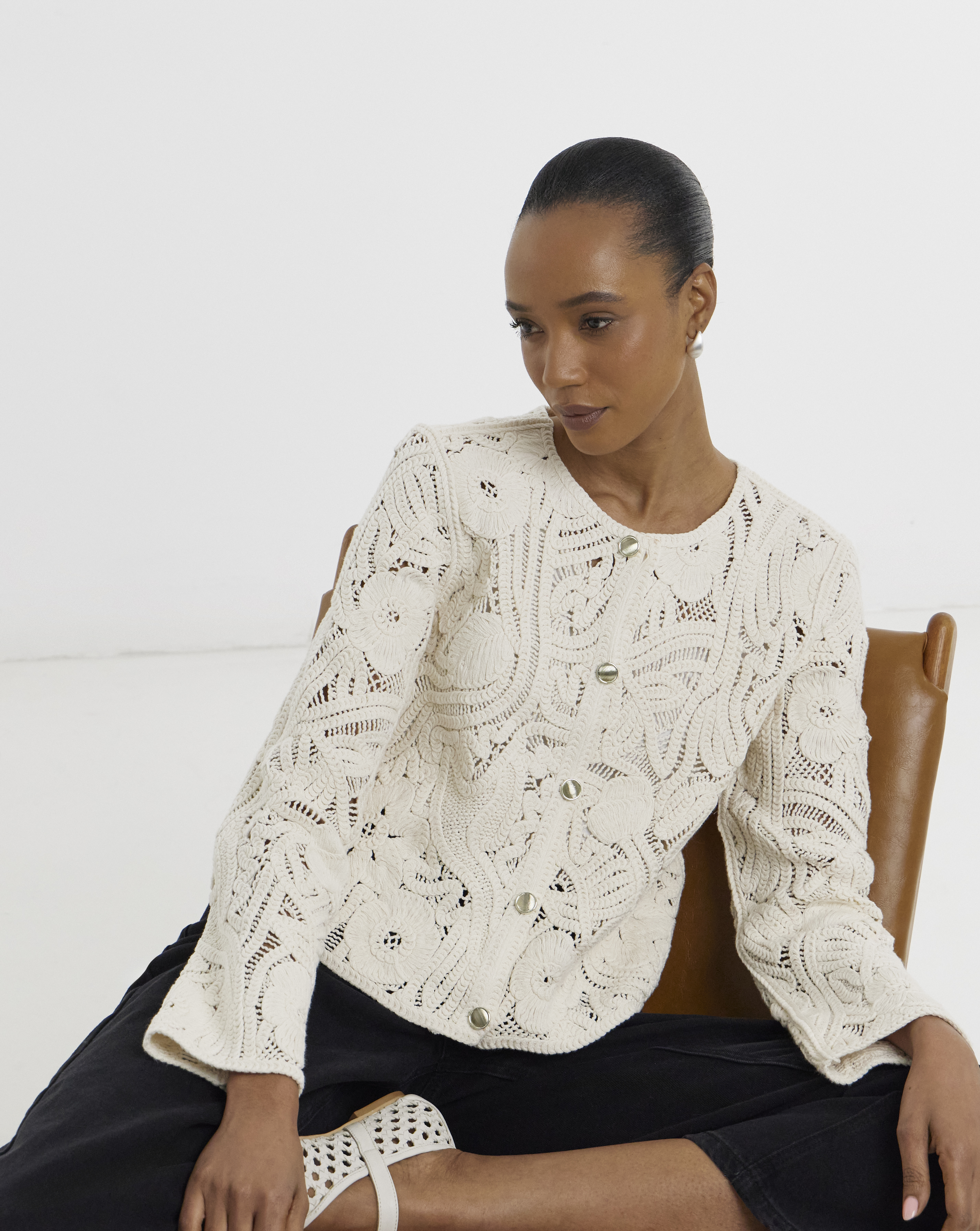 JDY Zanka Crochet Cardigan