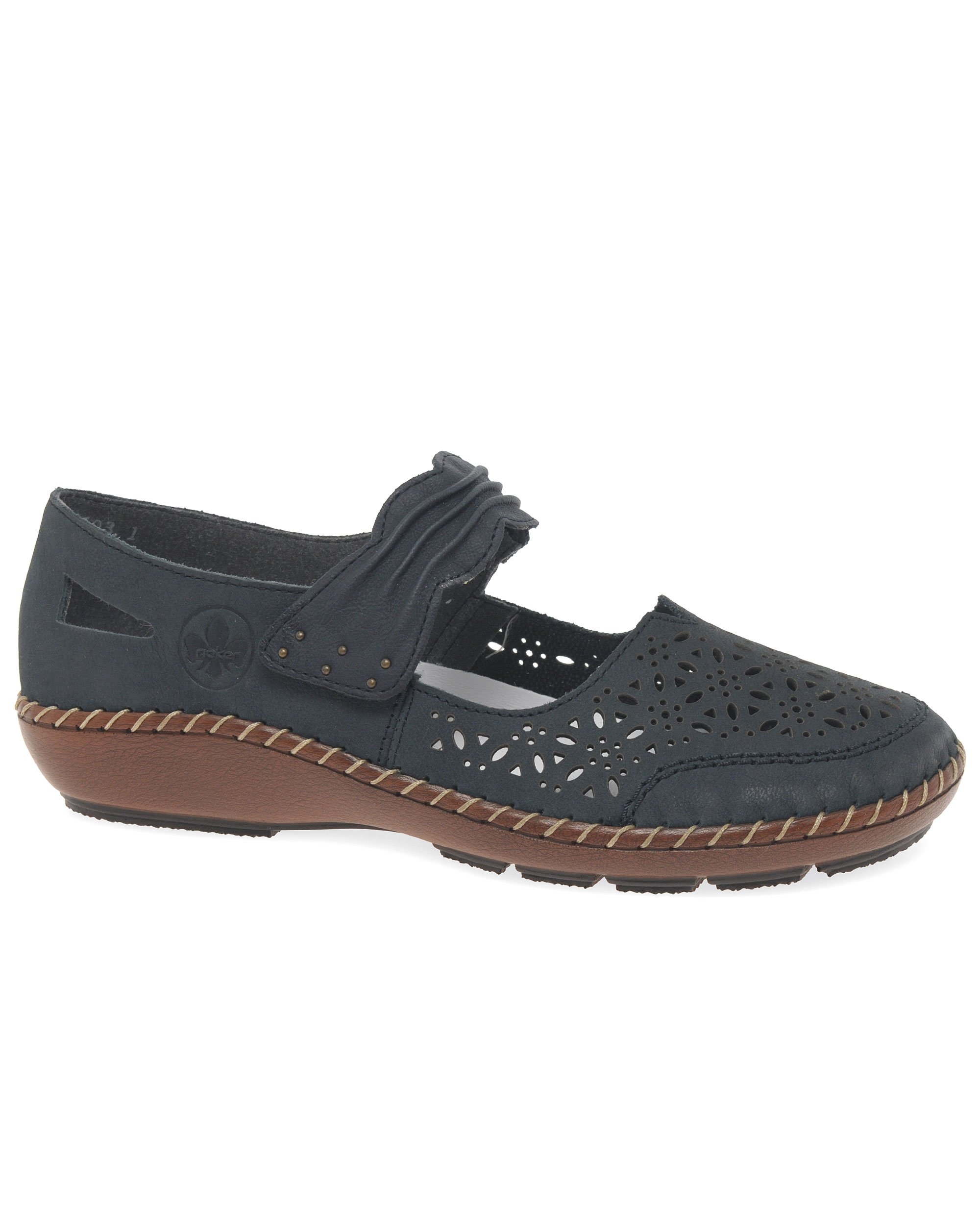Rieker 44896-15 Denim leather Womens Mary Jane Shoes in a Plain Leather in Size 39 - Image 3