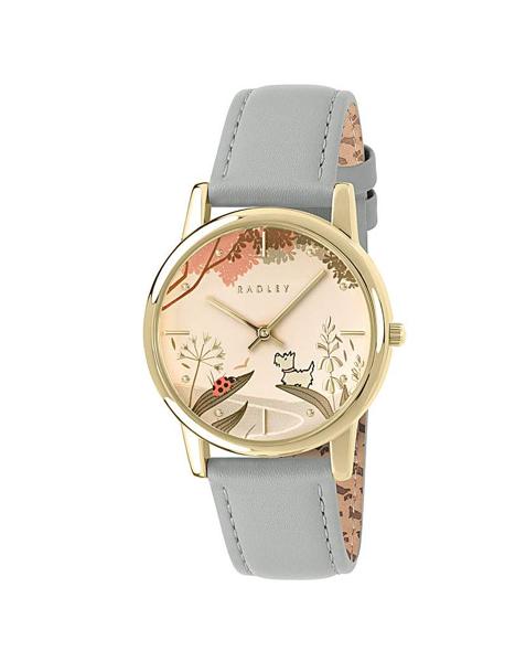 Radley Gold Plated Green Leather Watch