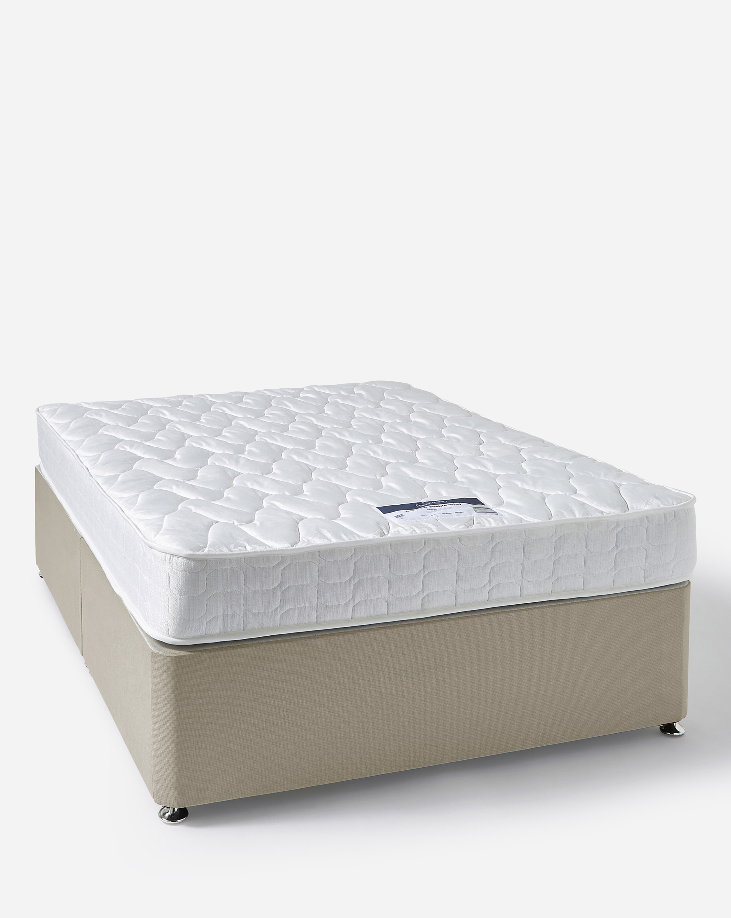 Silentnight - Men's Divan Set - DOUBLE - Sandstone