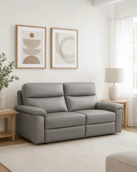 Aspire Corvan Leather Recliner 2 Seater