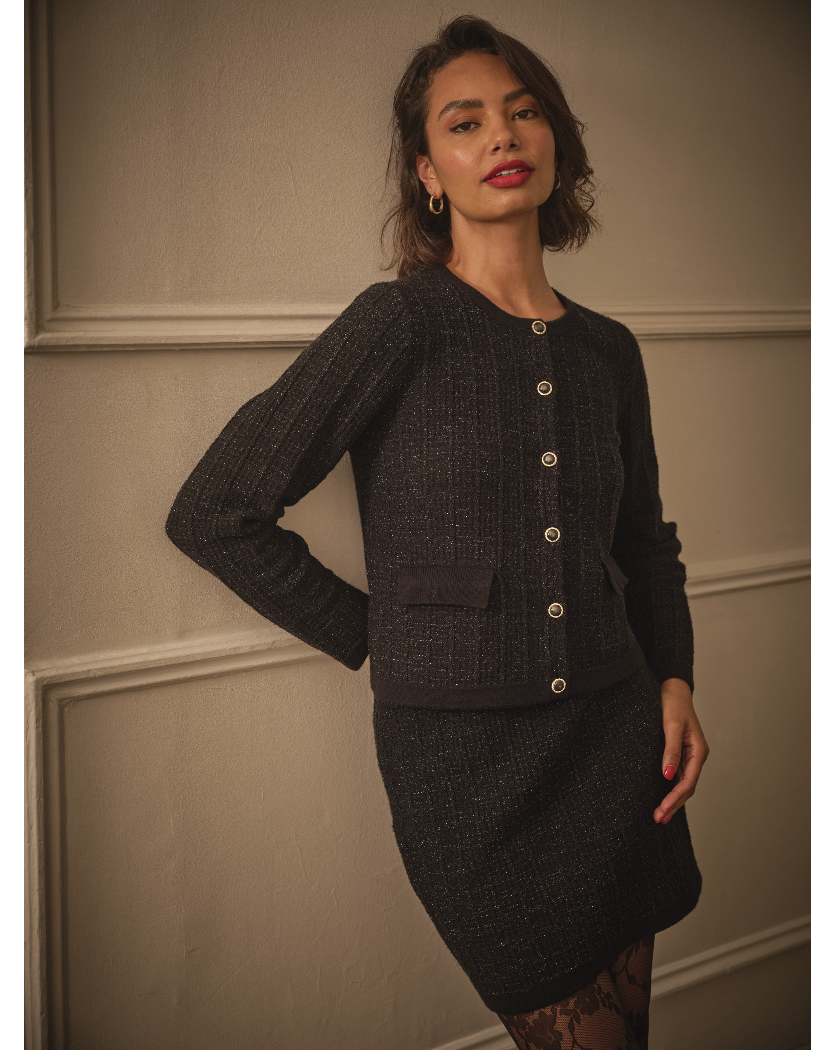 FatFace Piper Boucle Cardigan