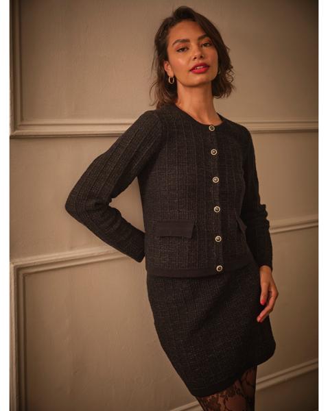 FatFace Piper Boucle Cardigan