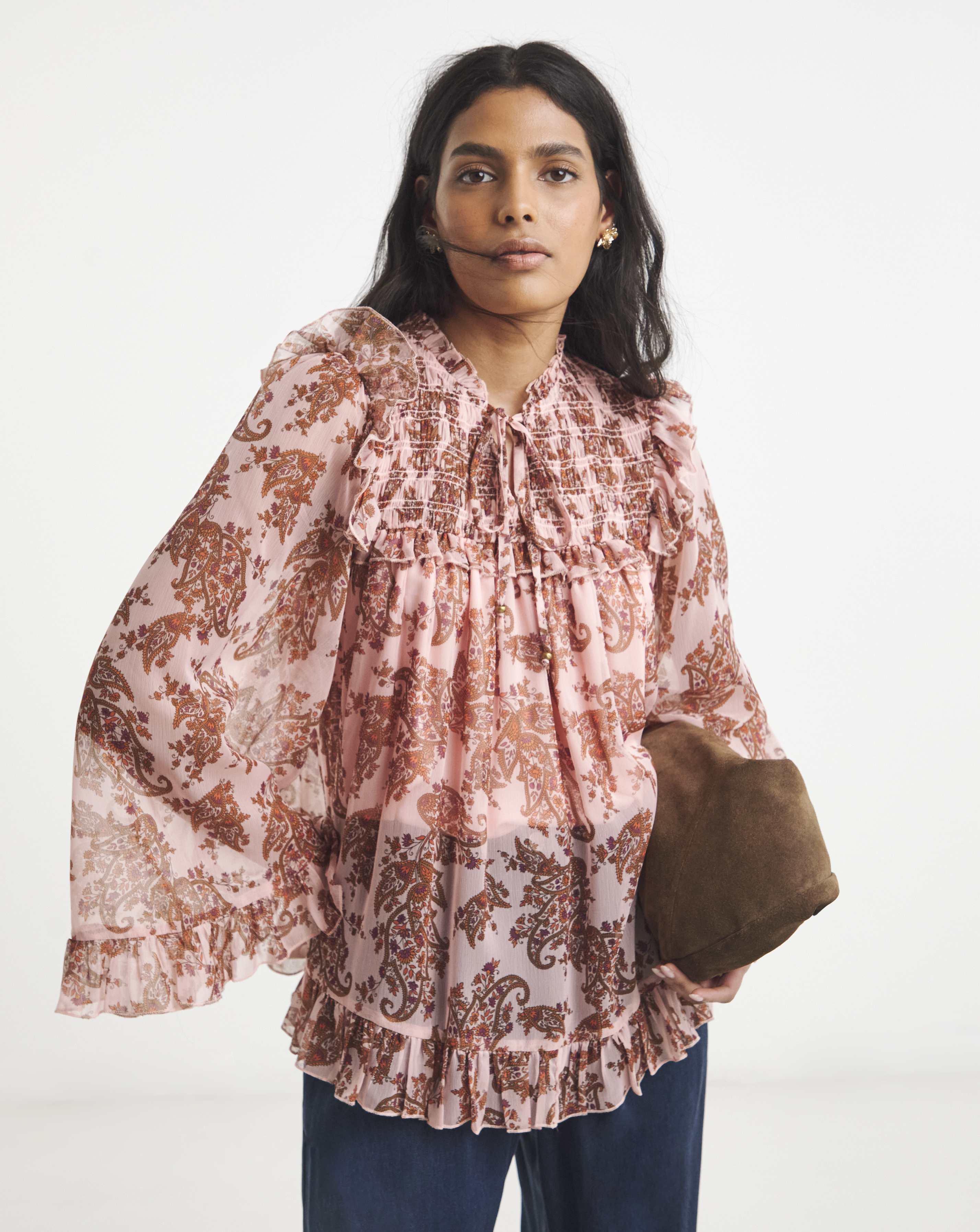 Chiffon Yoke Detail Blouse