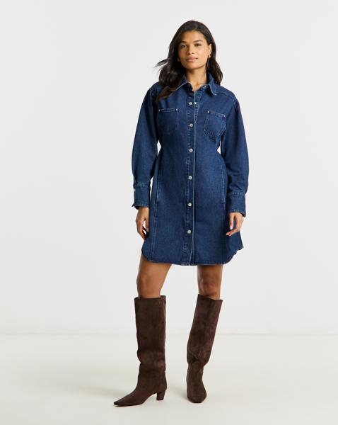 Simply Be Belted Oversized Shirt Dress