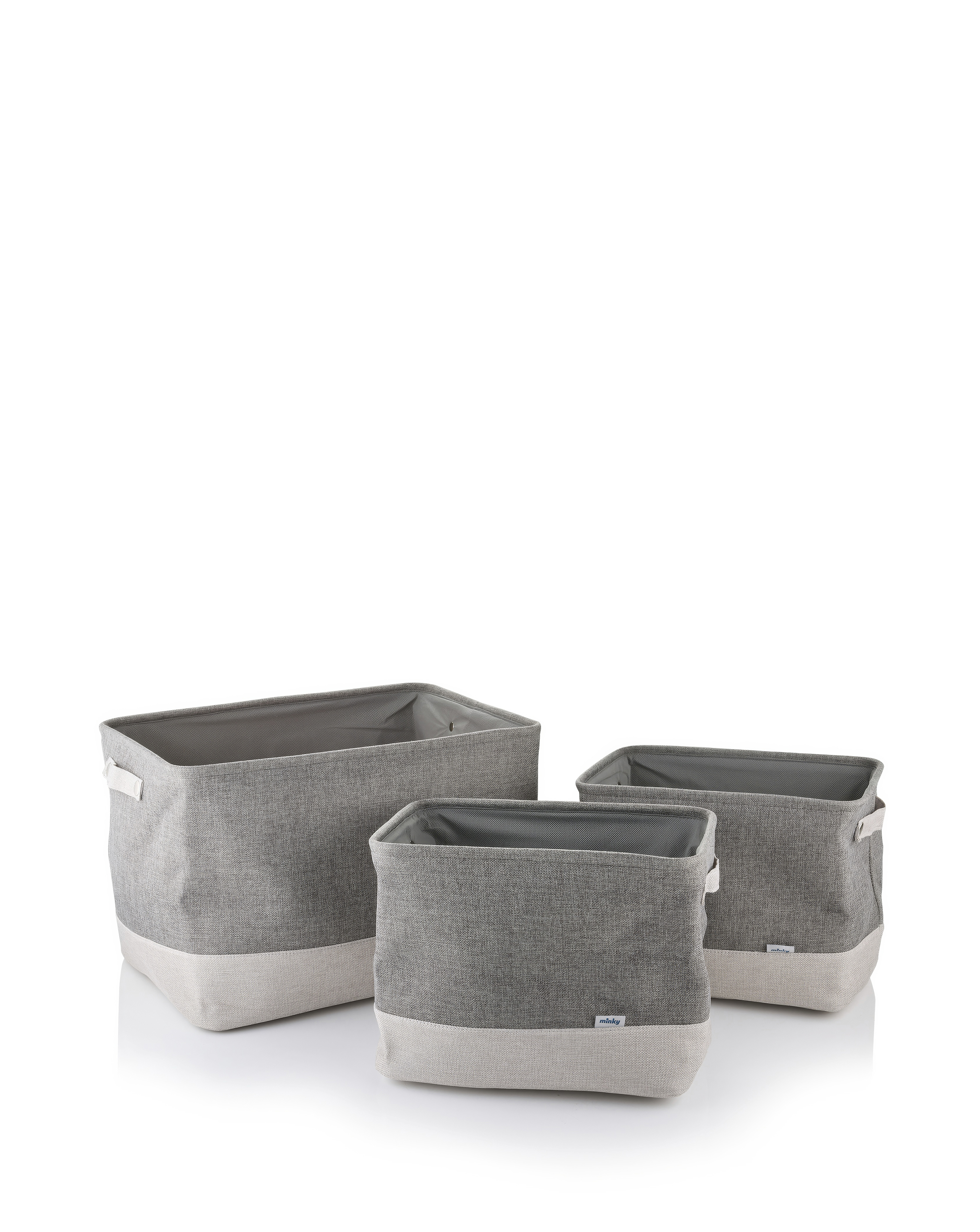 Minky Fabric Set/3 Baskets