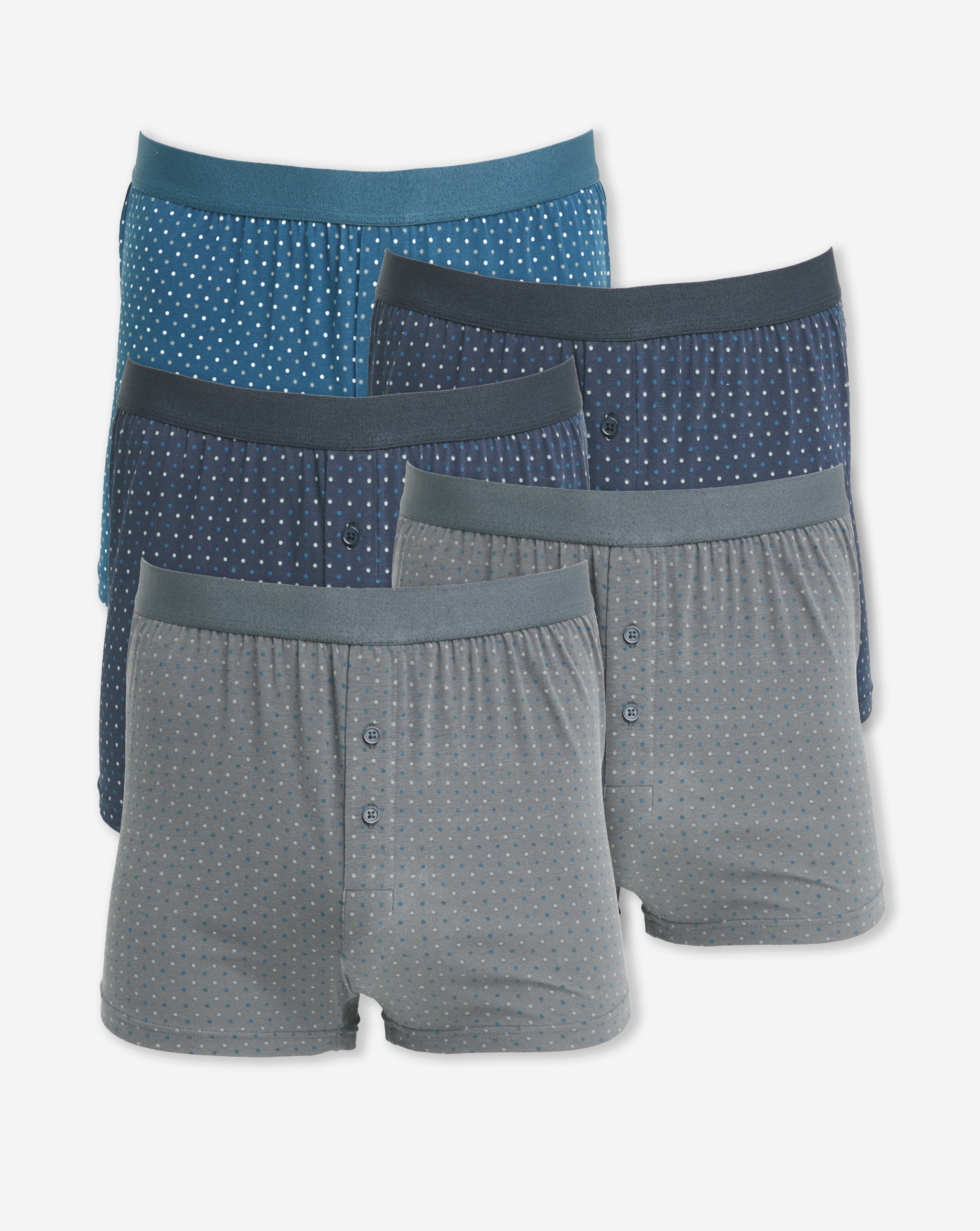 5 Pack Dot Loose Boxers