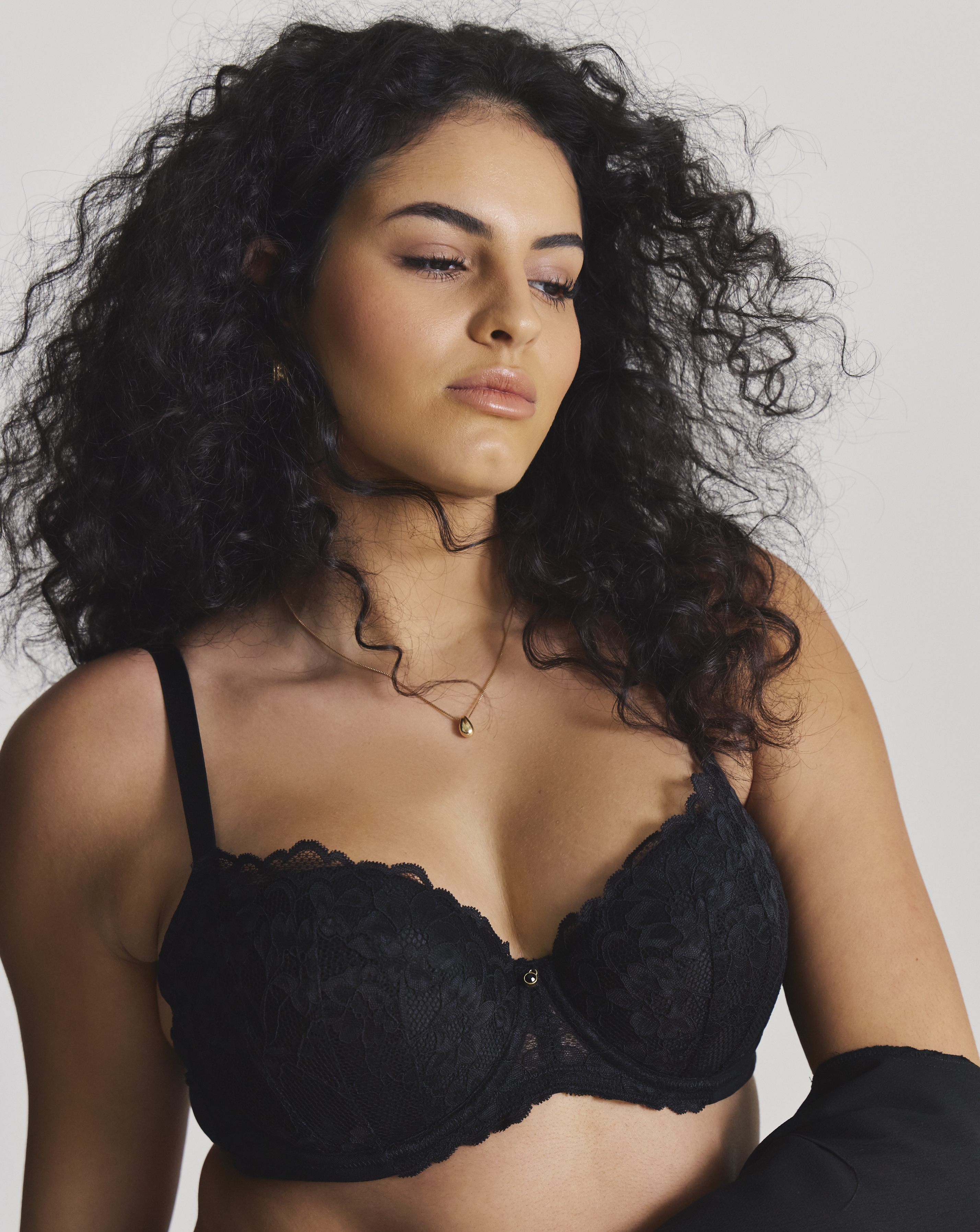 Ann Summers Sexy Lace Balcony Bra Black