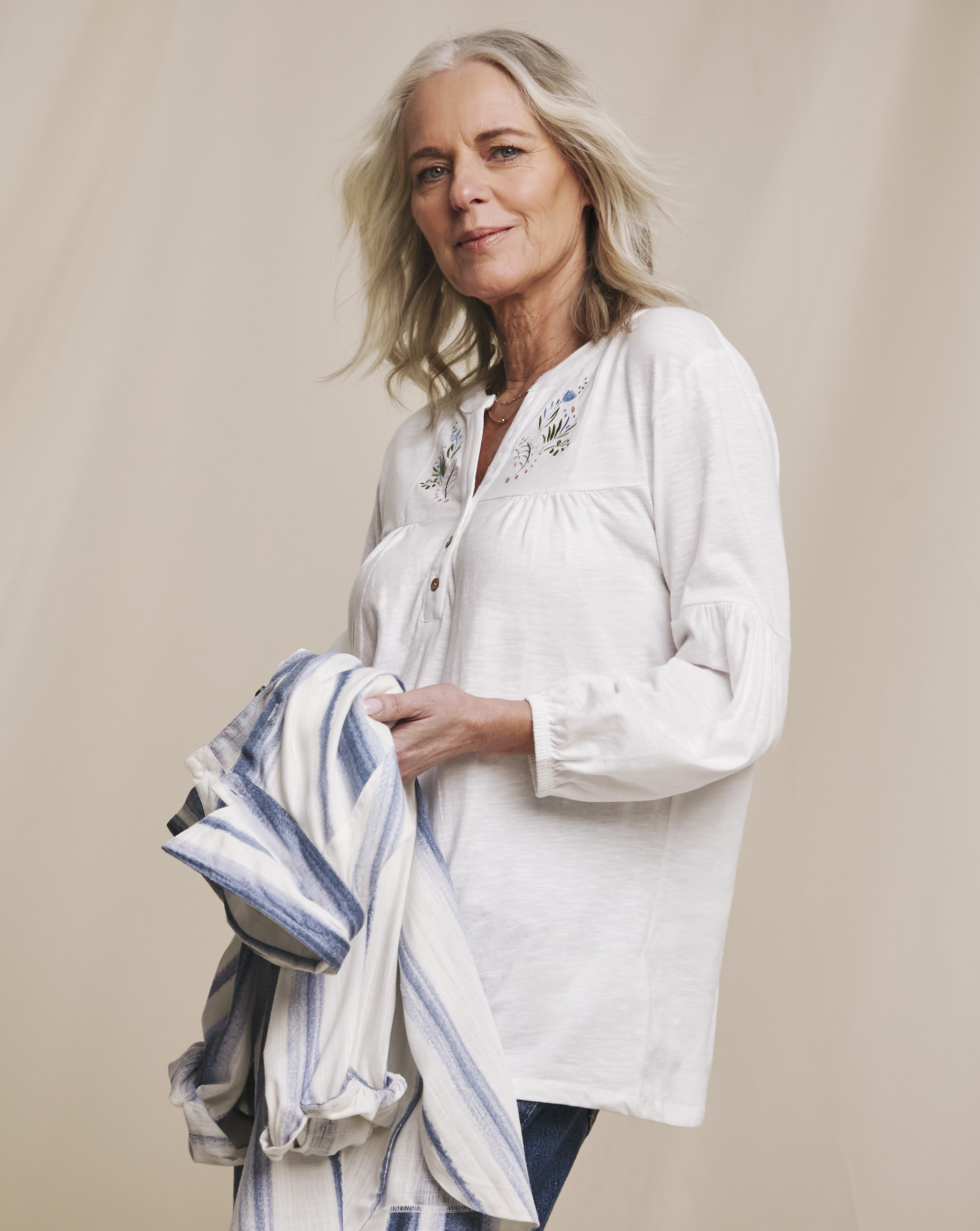 Julipa Jersey Embroidered Top
