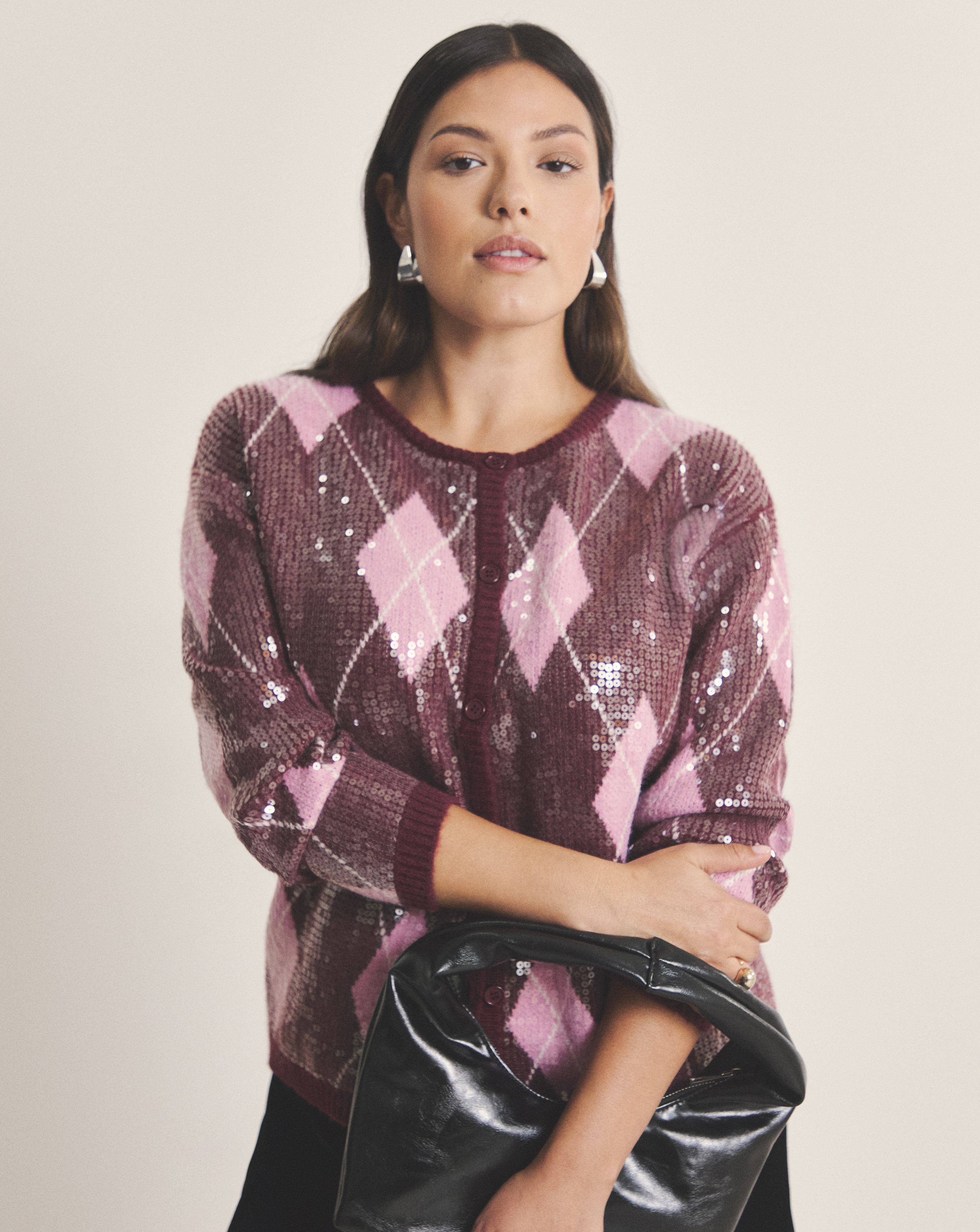 Simply Be Clear Sequin Cardigan