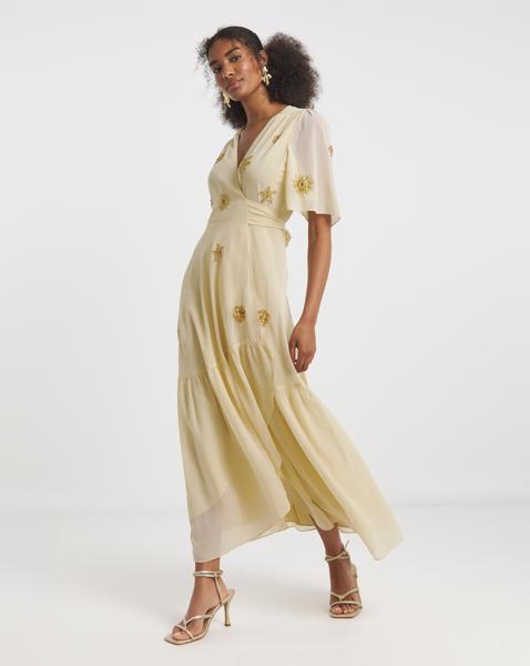 Hope & Ivy Vera Wrap Maxi Dress - Image