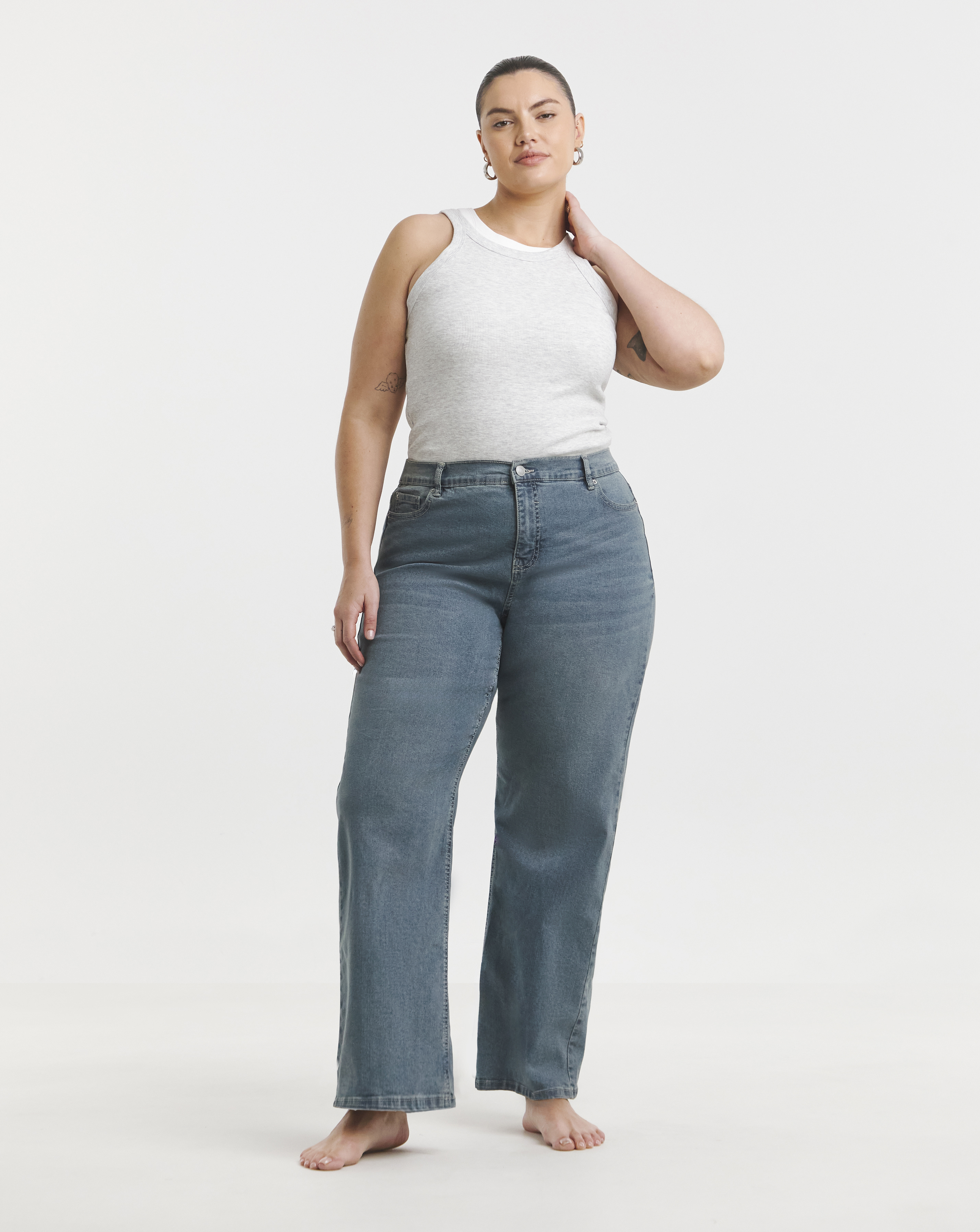 Green Cast 24/7 Wide Leg Jeans