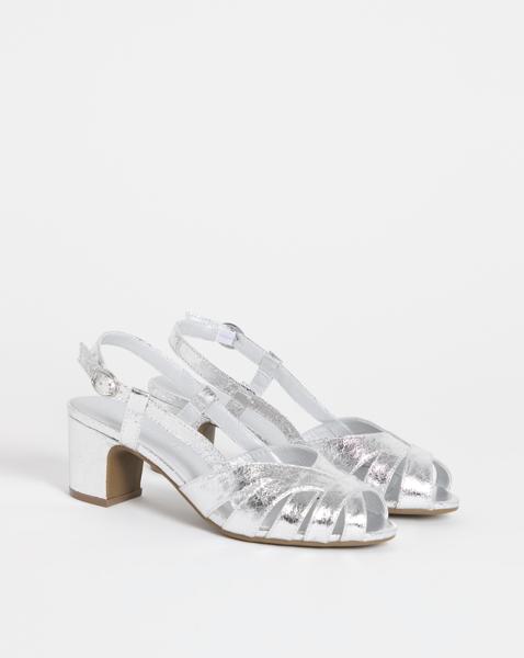Peep Toe Sling Back Shoes Wide Fit