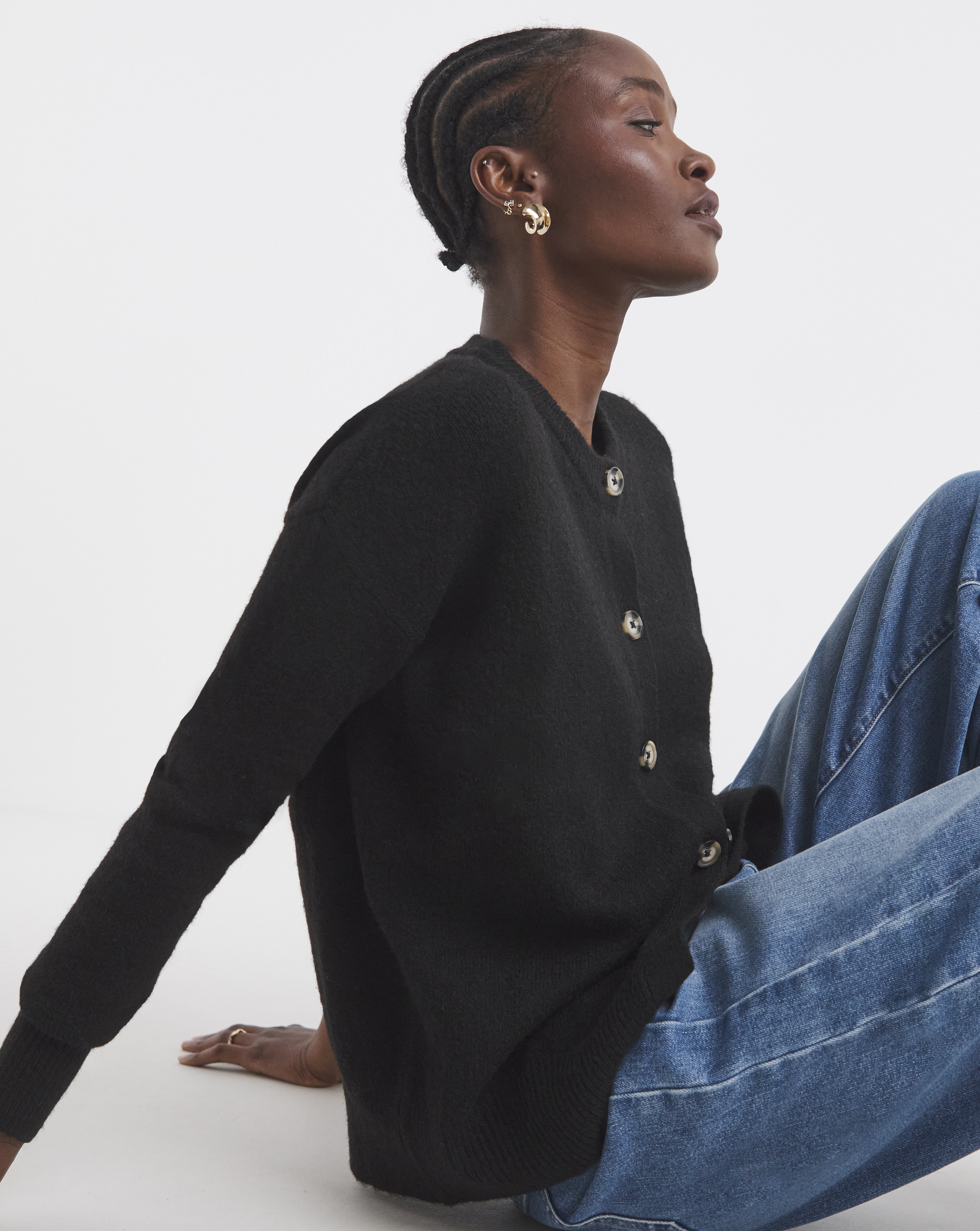 Crew Neck Cardigan