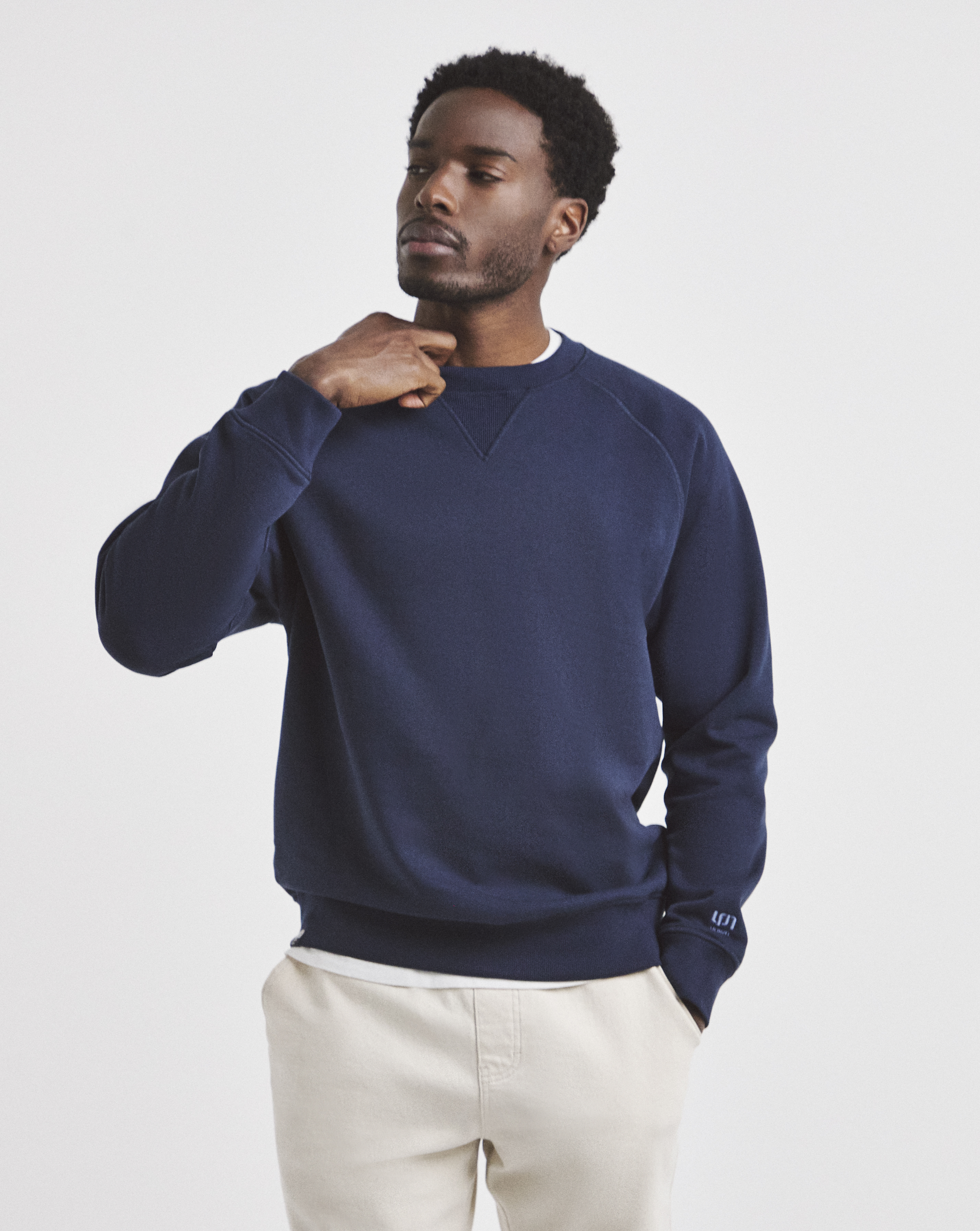 Union Raglan Sweatshirt-Navy