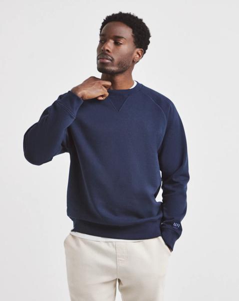 Union Raglan Sweatshirt-Navy