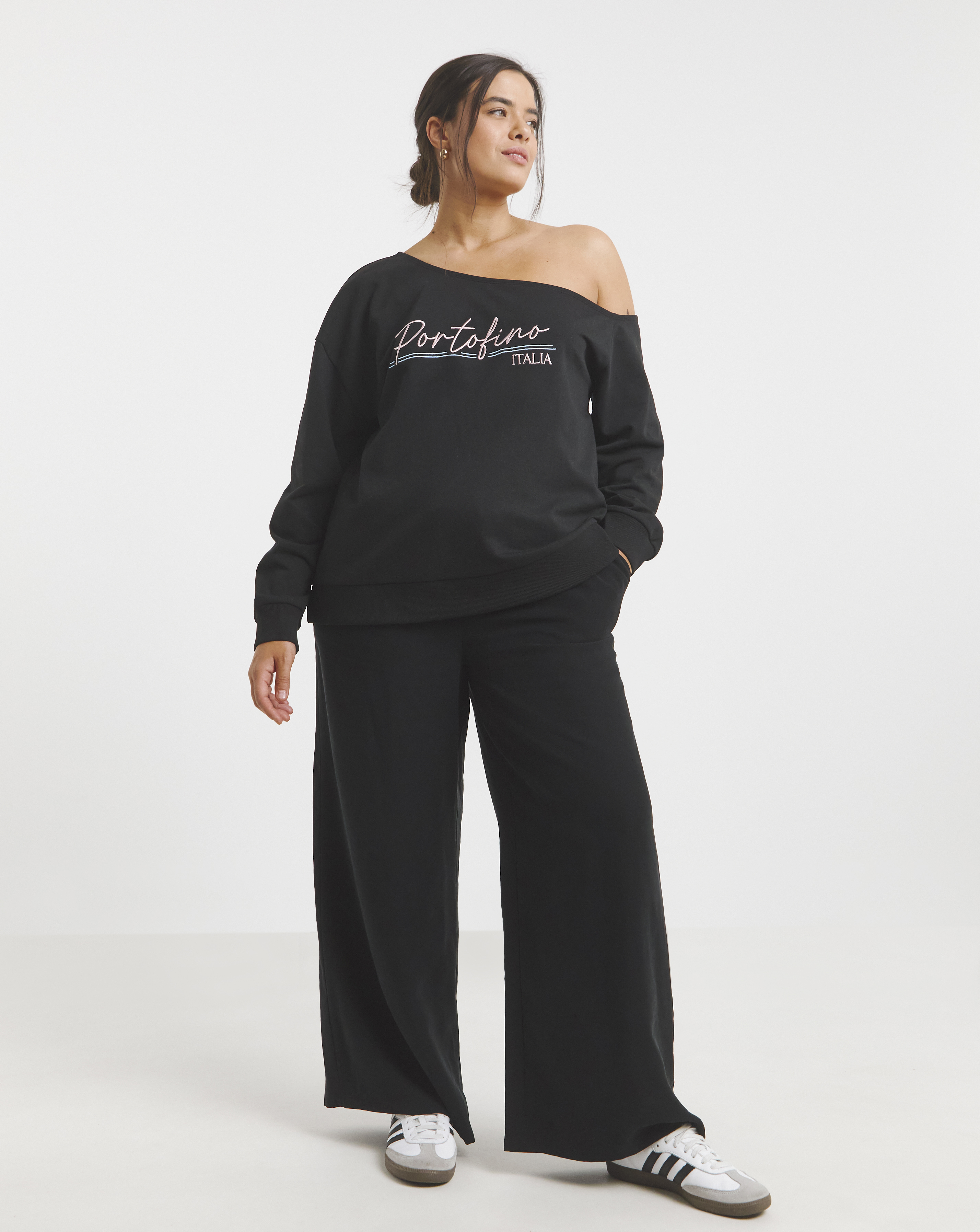 Simply Be Off The Shoulder Sweatshirt