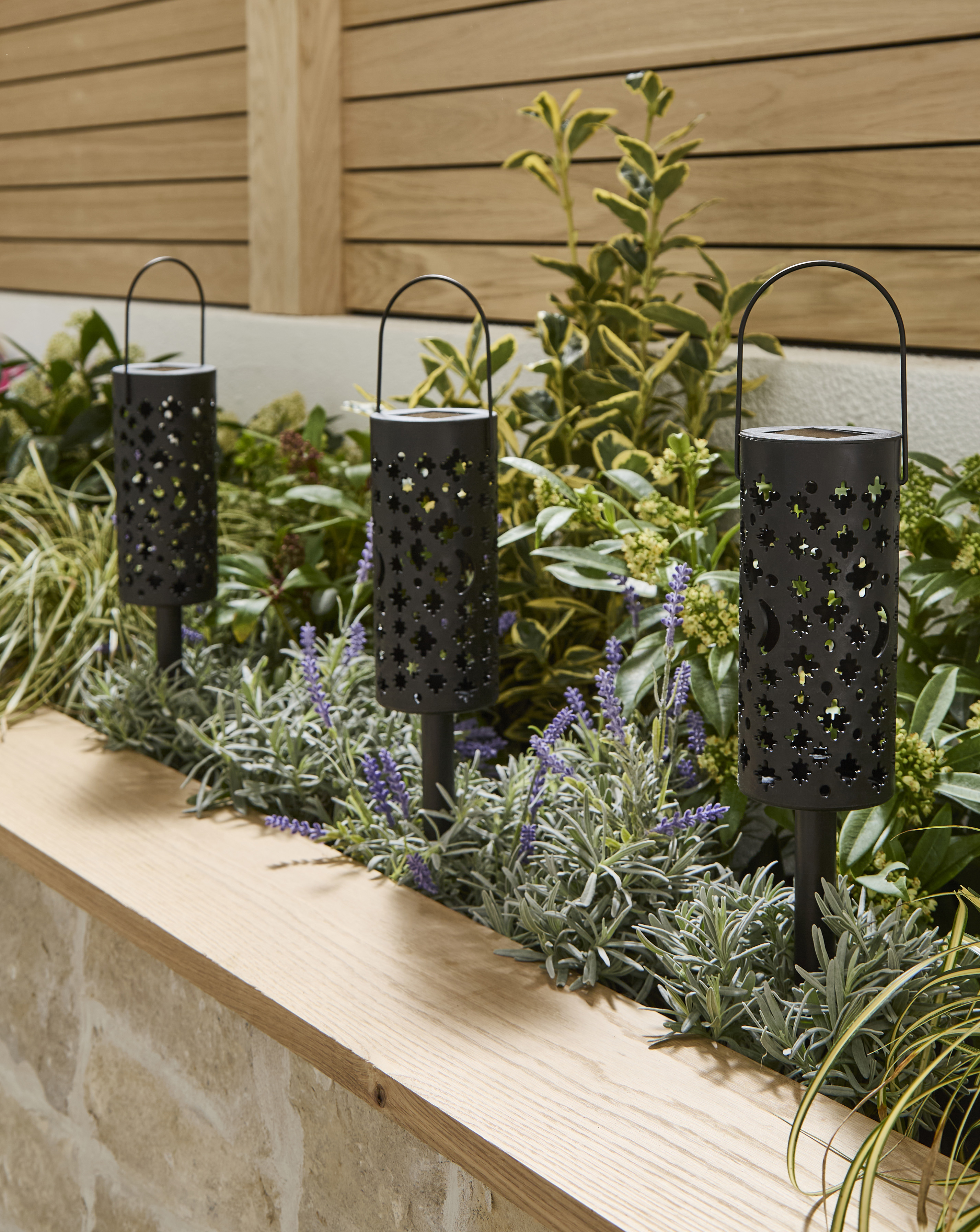 Solar Cut Out Lantern Stake Lights