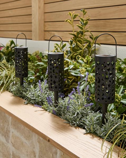 Solar Cut Out Lantern Stake Lights