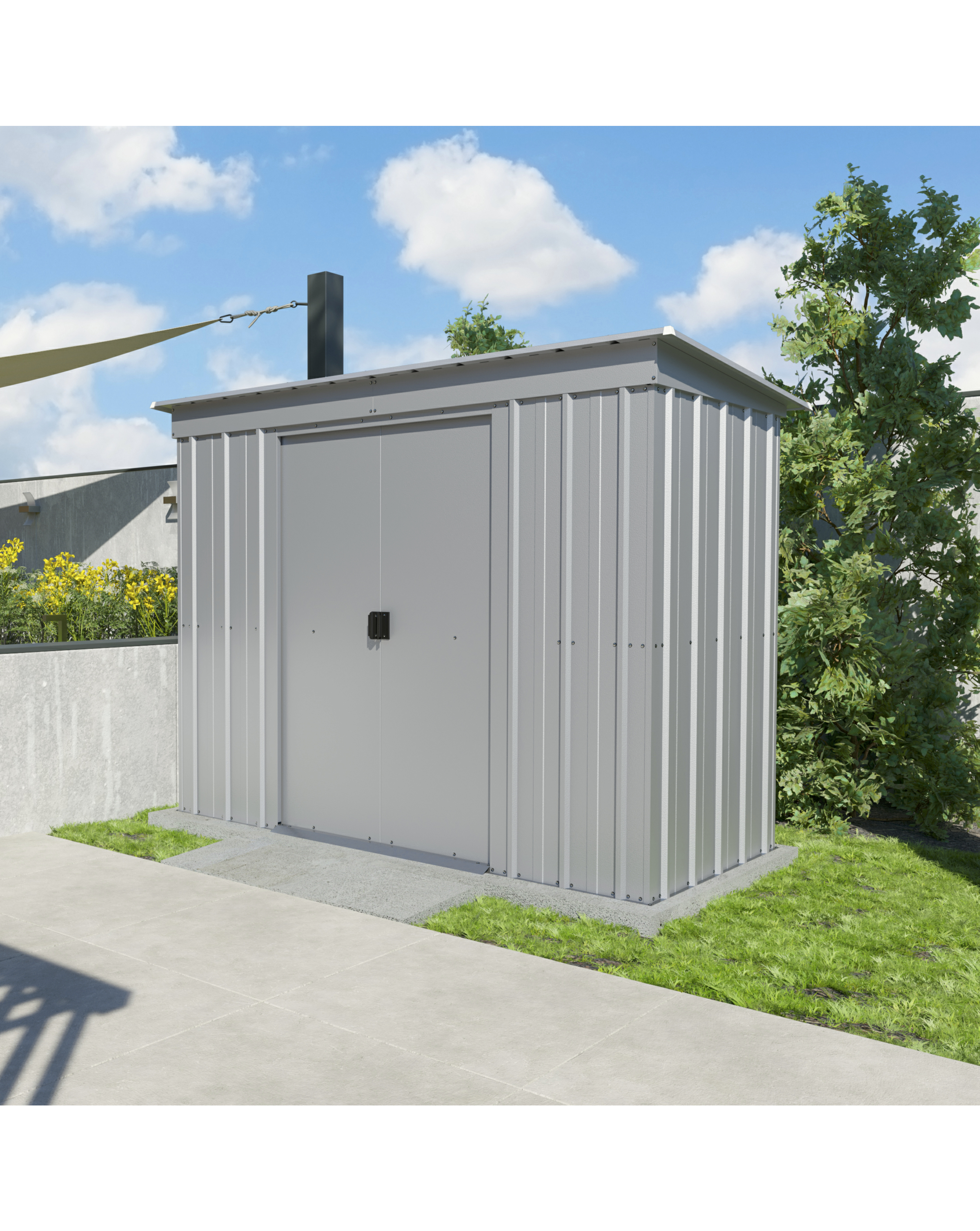 Yardmaster 8 x 4ft Pent Metal Shed