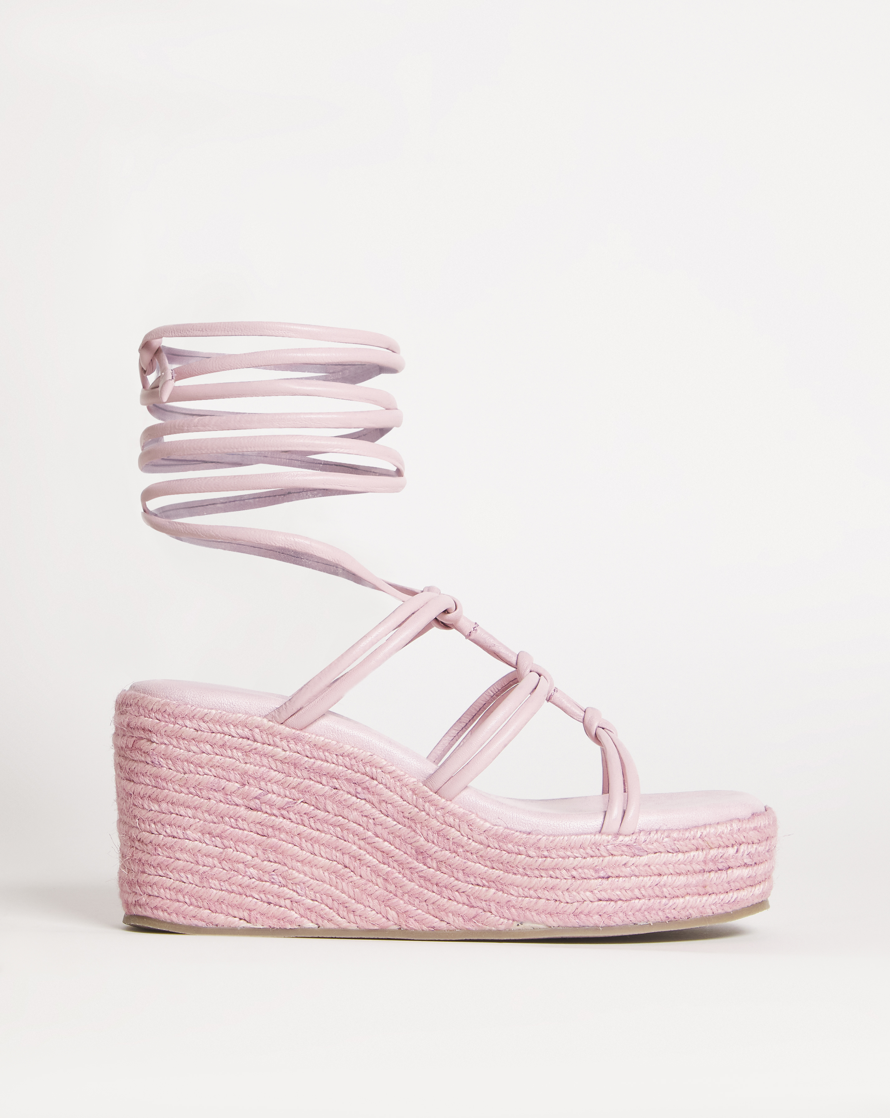 Simply Be Ankle Tie Espadrille Sandals Extra Wide In Pink | UK Size 7 Women's