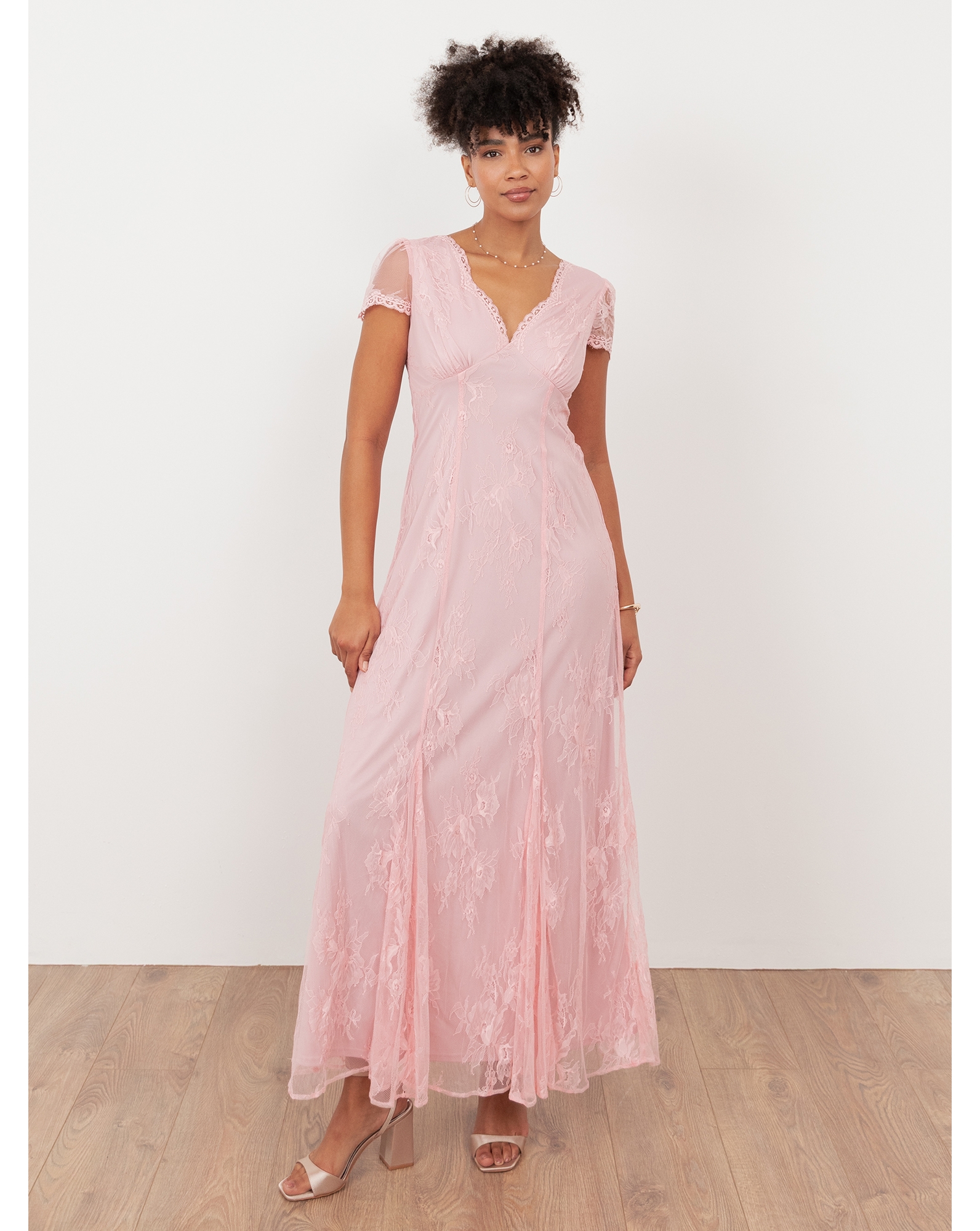 pastel pink bridesmaid dresses uk Buy Six Stories Pale Pink Twist Back Satin Bridesmaid Dress from the Next UK online shop