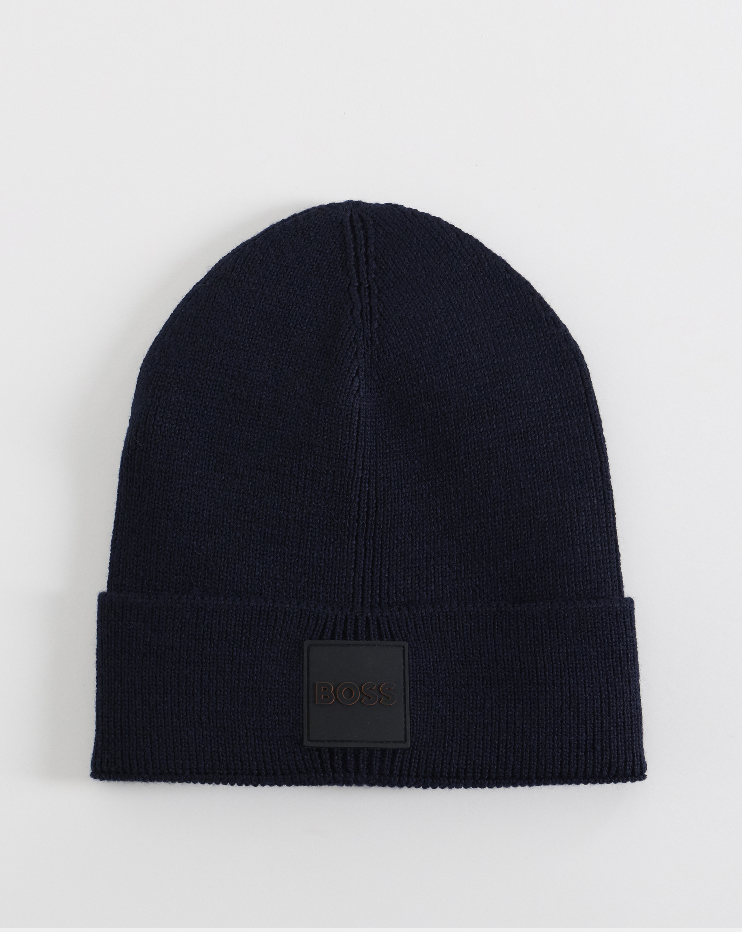 BOSS Logo Badge Beannie - Navy