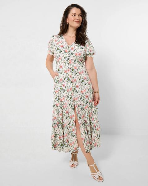 Penelope Printed Crinkle Dress