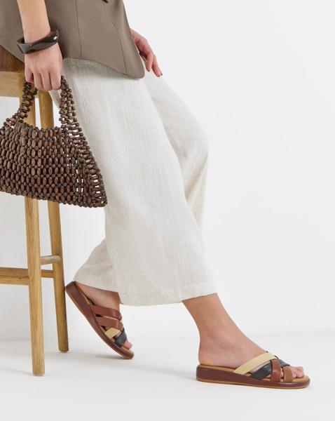 Multi Tubular Mule Sandals Wide