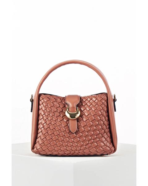 Luella Grey Maggie Pink Weave Crossbody