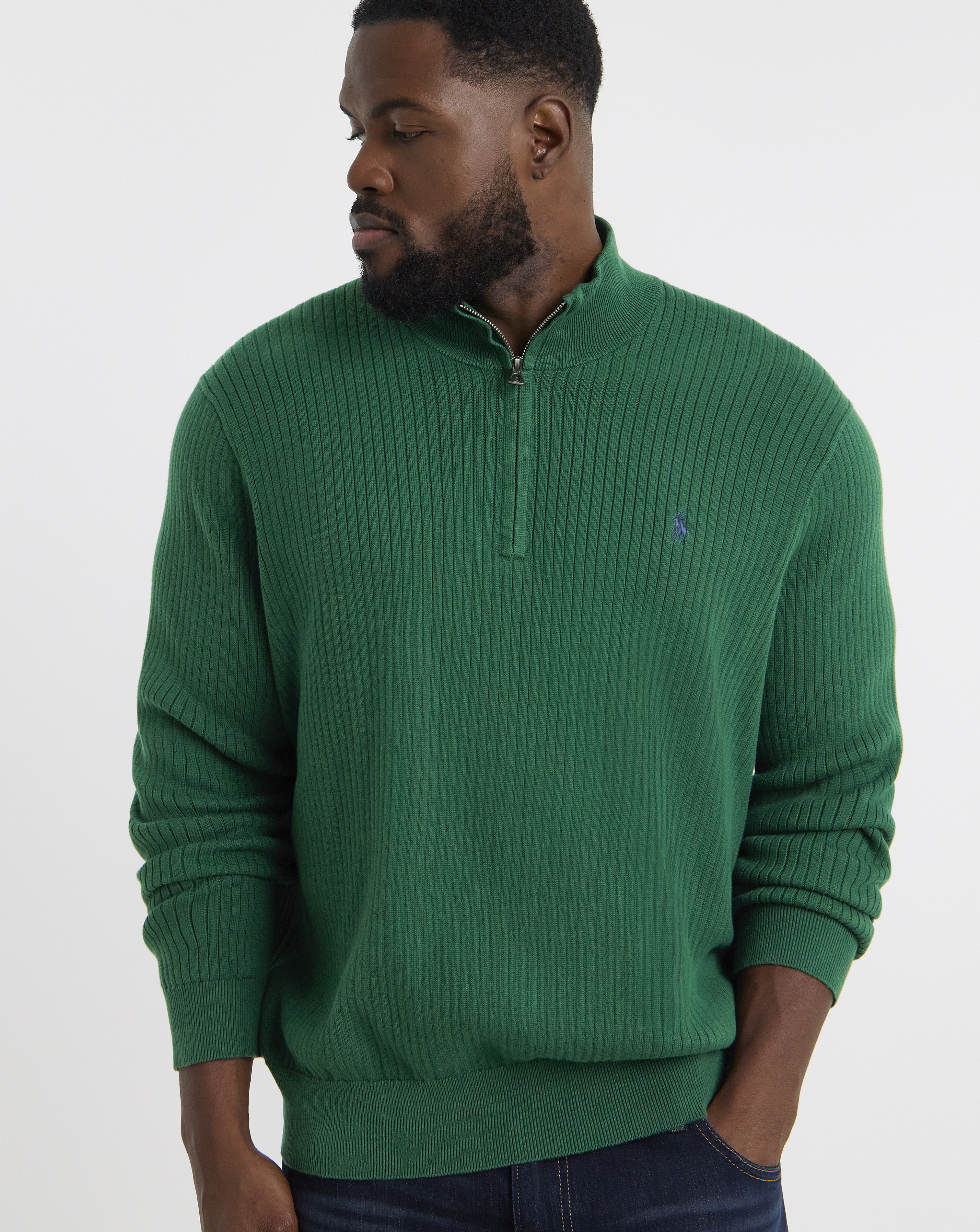 Polo Ralph Lauren 1/4 Zip Jumper - Pine