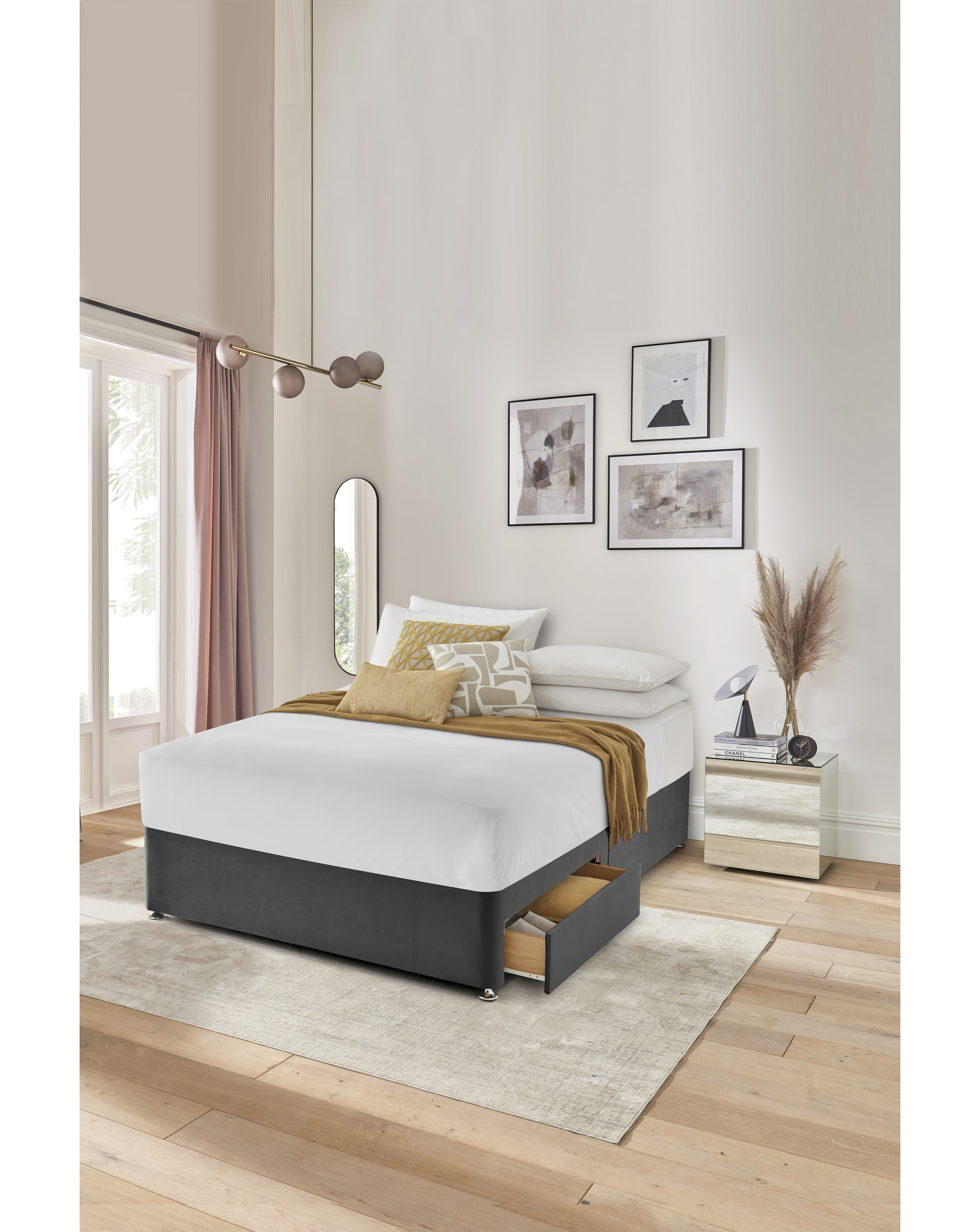 Silentnight Velvet 2 Drawer Divan Base