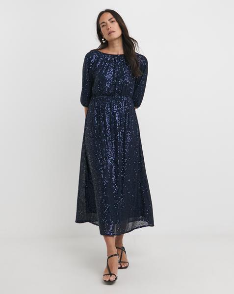 Puff Sleeve Midi Dress