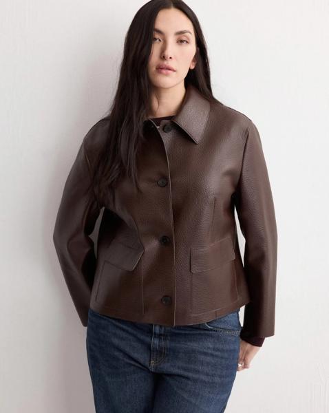Mango Faux Leather Jacket